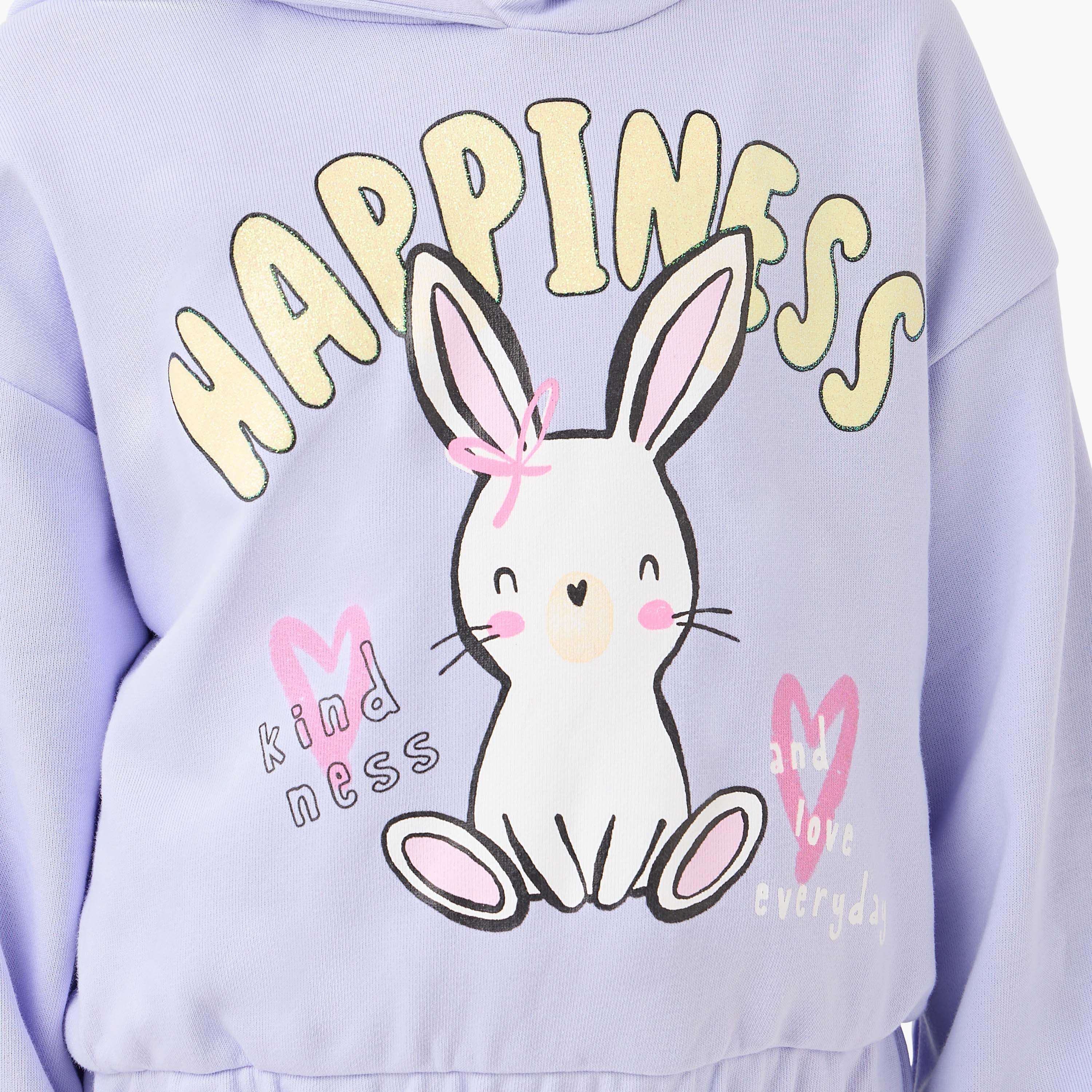 Juniors Bunny Print Pullover with Hood-baby-girls-clothing-sweatshirts-image-5