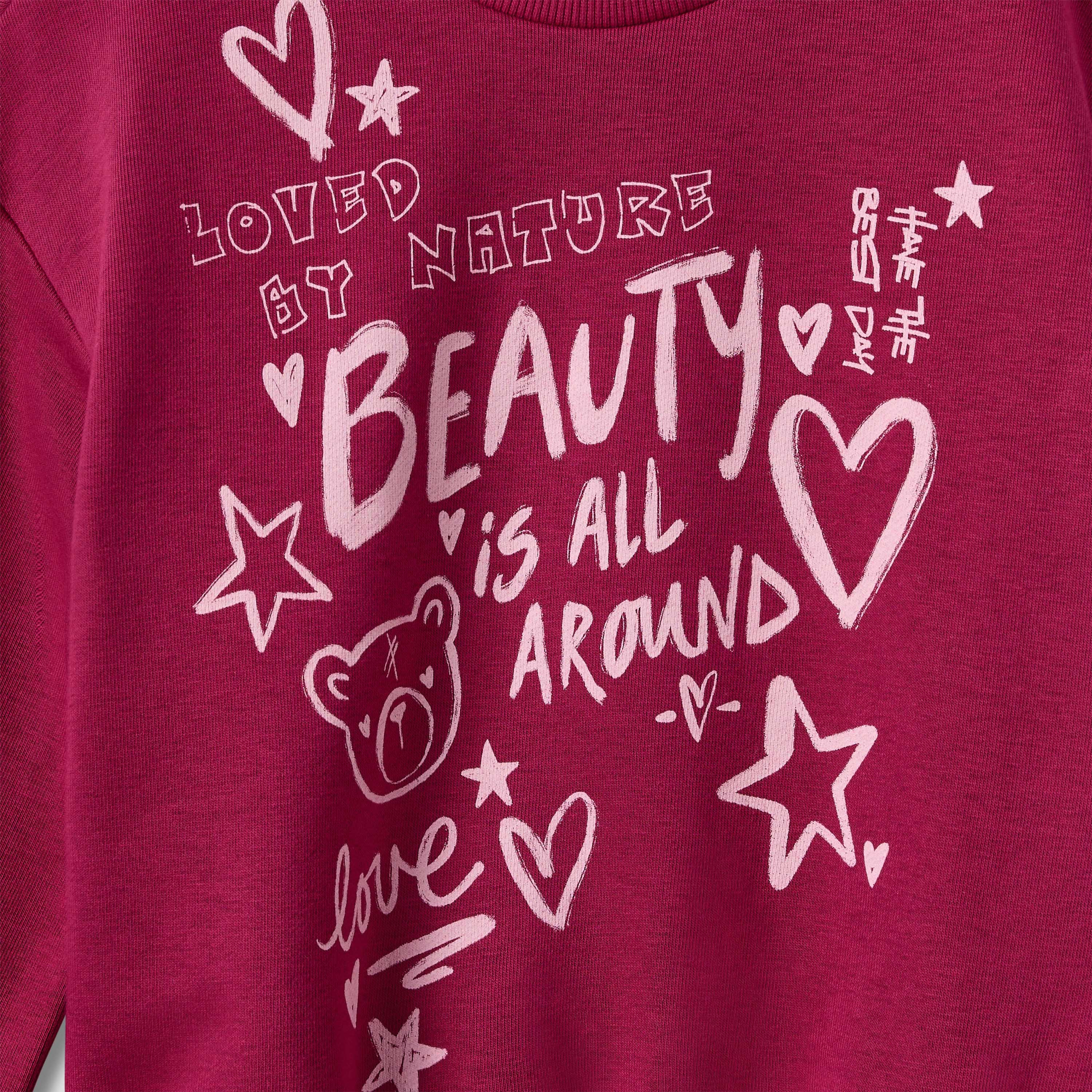 Juniors Girls Crew Neck Sweatshirt with Print - Long Sleeves-girls-clothing-sweatshirts-image-4