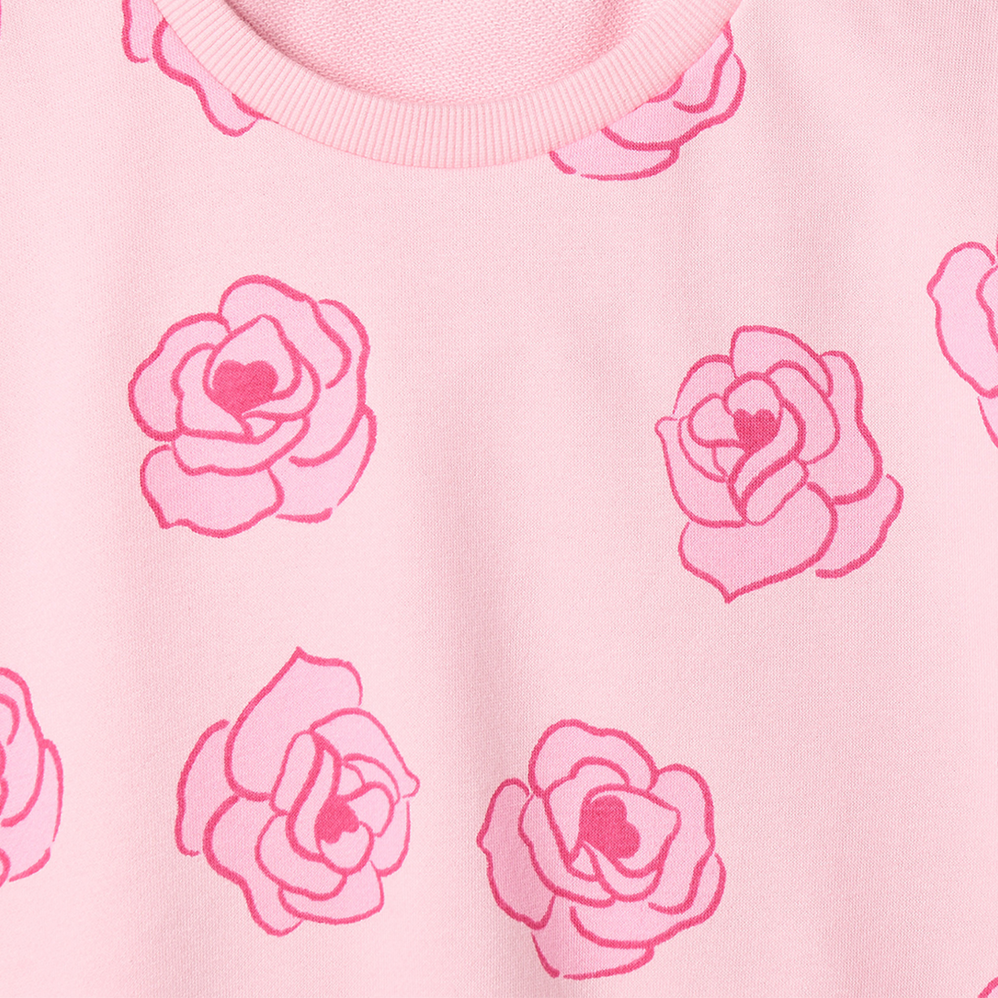 سويت شيرت بأكمام طويلة بطبعة ورود من جونيورز-girls-clothing-sweatshirts-image-4