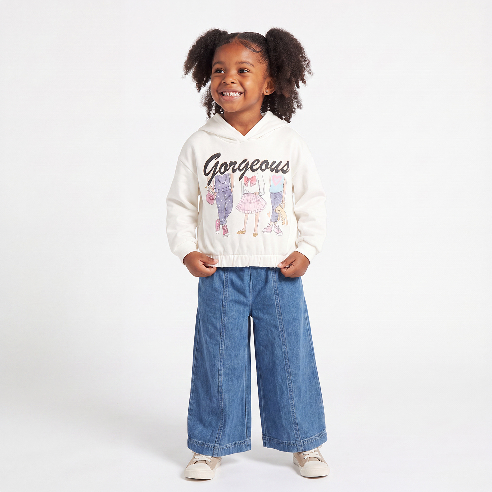 Juniors Hooded Sweatshirt with Long Sleeves-girls-clothing-sweatshirts-image-4