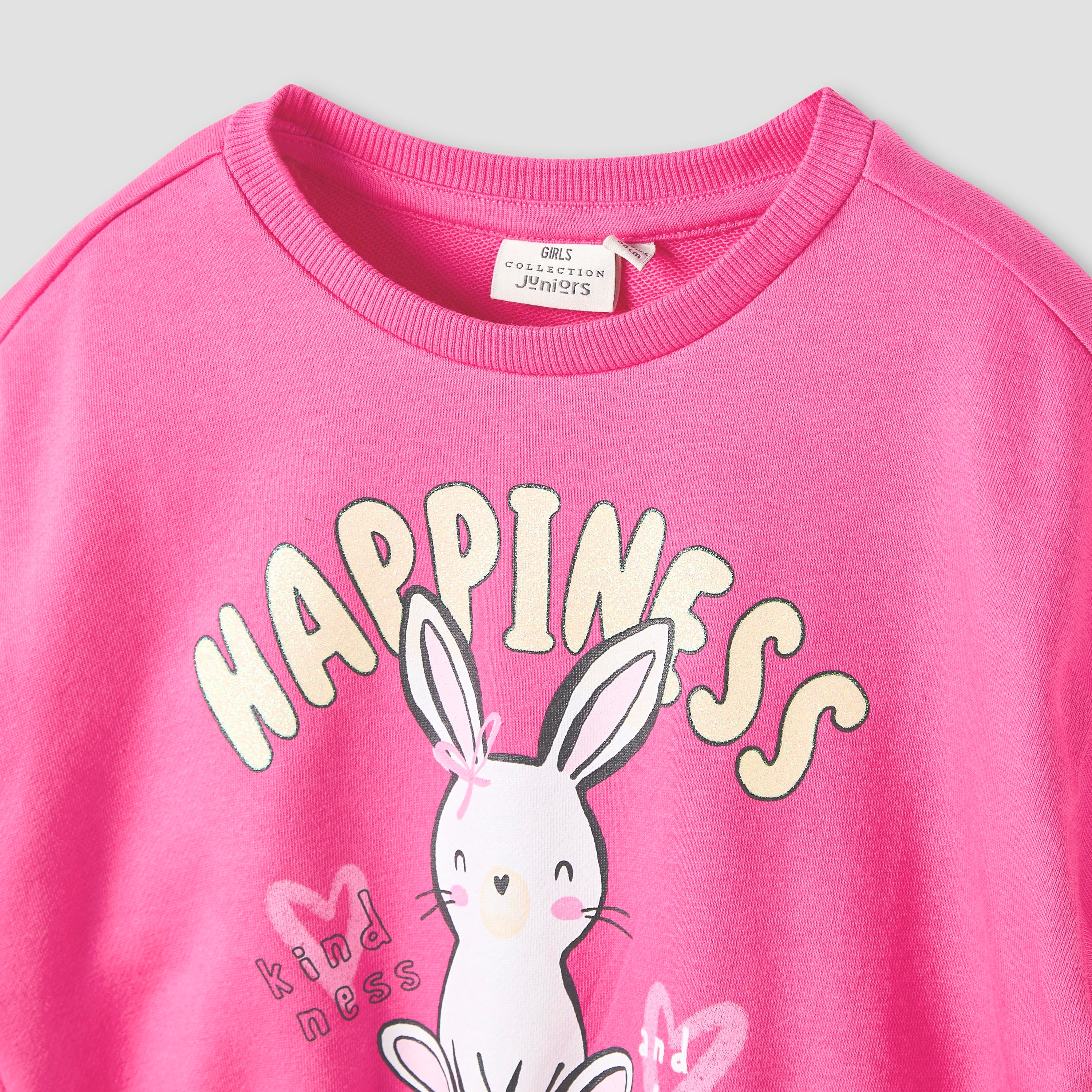 سويت شيرت بأكمام طويلة وطبعات دب من جونيورز-baby-girls-clothing-winterwear-sweatshirts-image-2