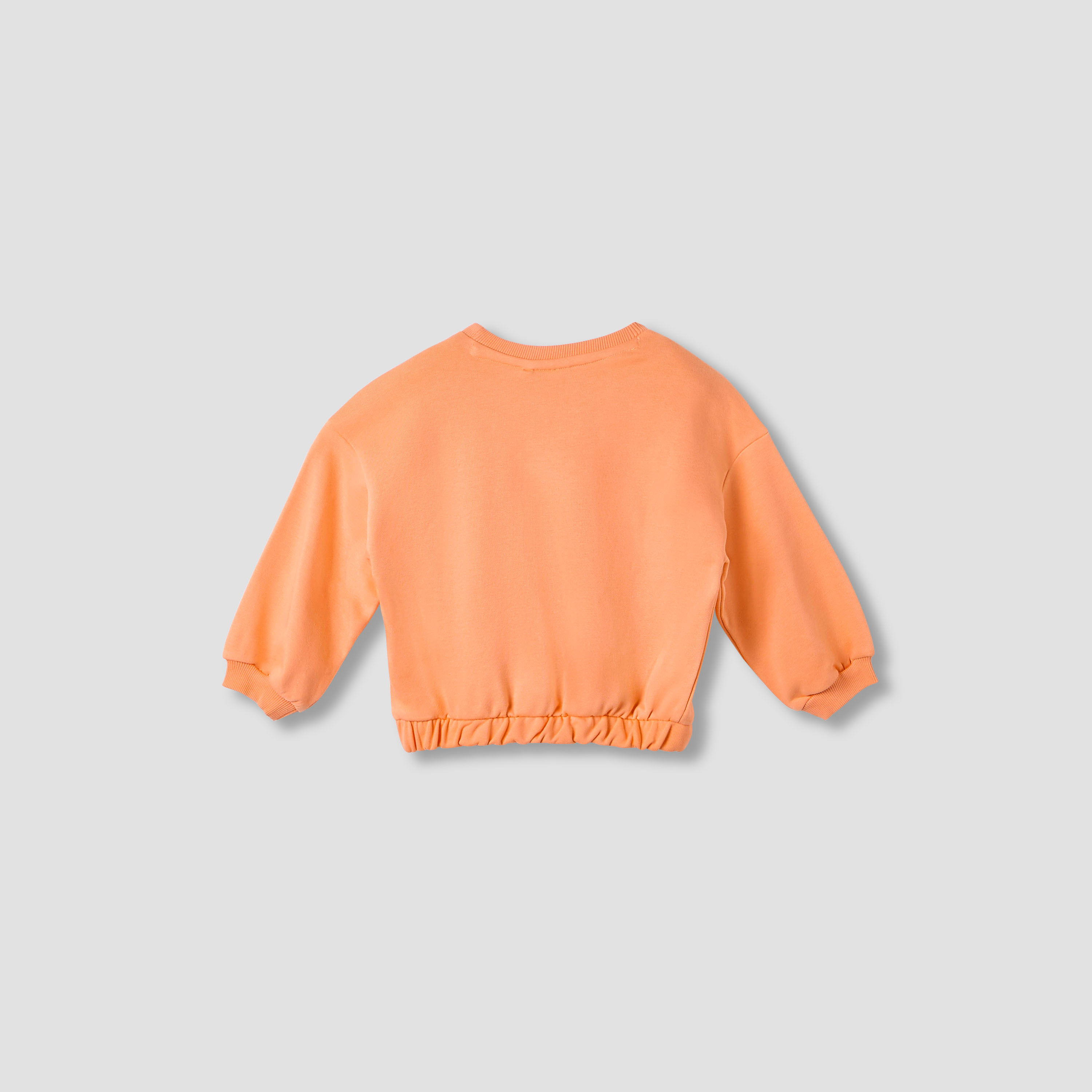 Juniors Round Neck Sweatshirt with Long Sleeves-baby-girls-clothing-sweatshirts-image-2