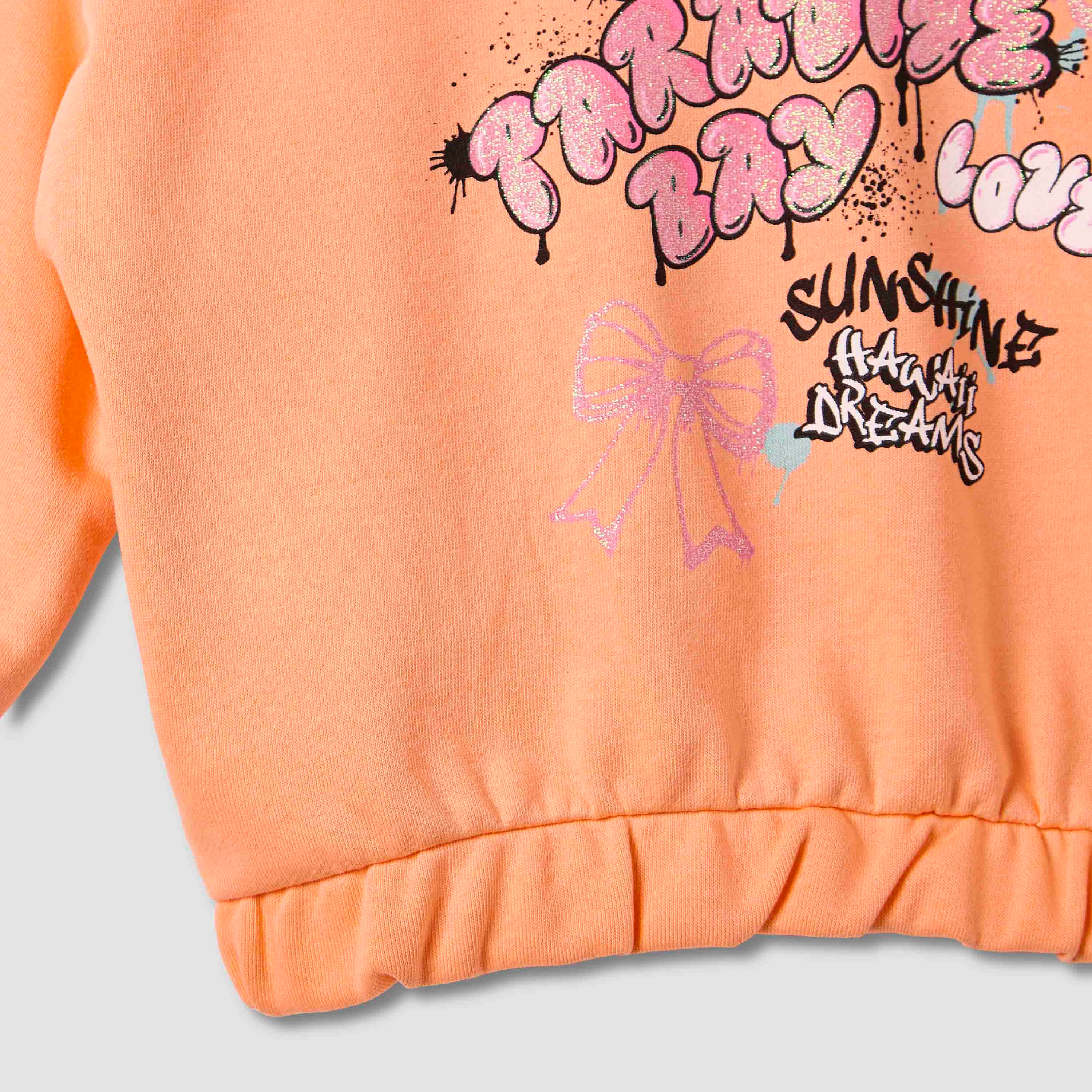 Juniors Round Neck Sweatshirt with Long Sleeves-baby-girls-clothing-sweatshirts-image-4