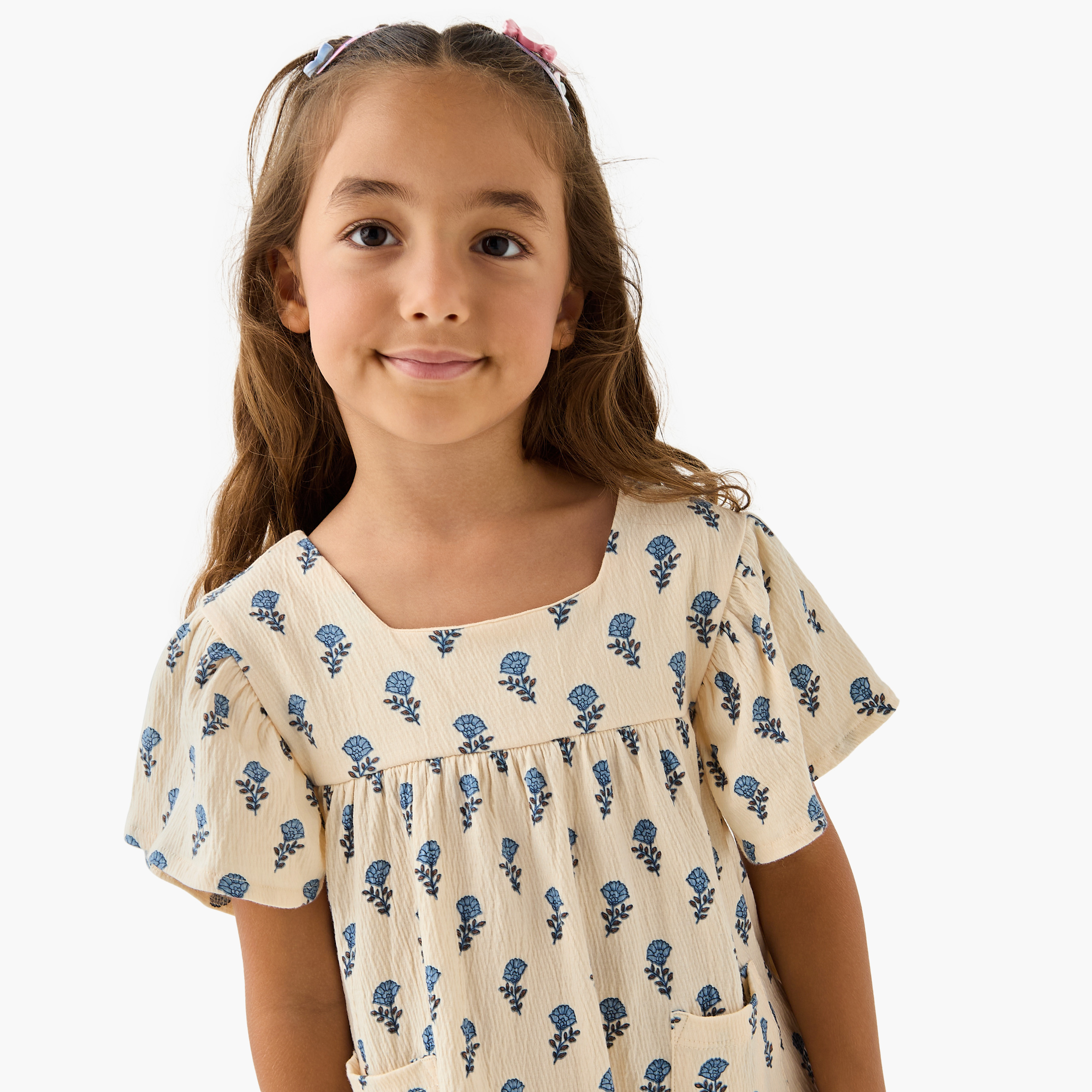 Juniors All-Over Floral Print Square Neck Top and Pants Set-baby-girls-clothing-setsandcoords-image-4