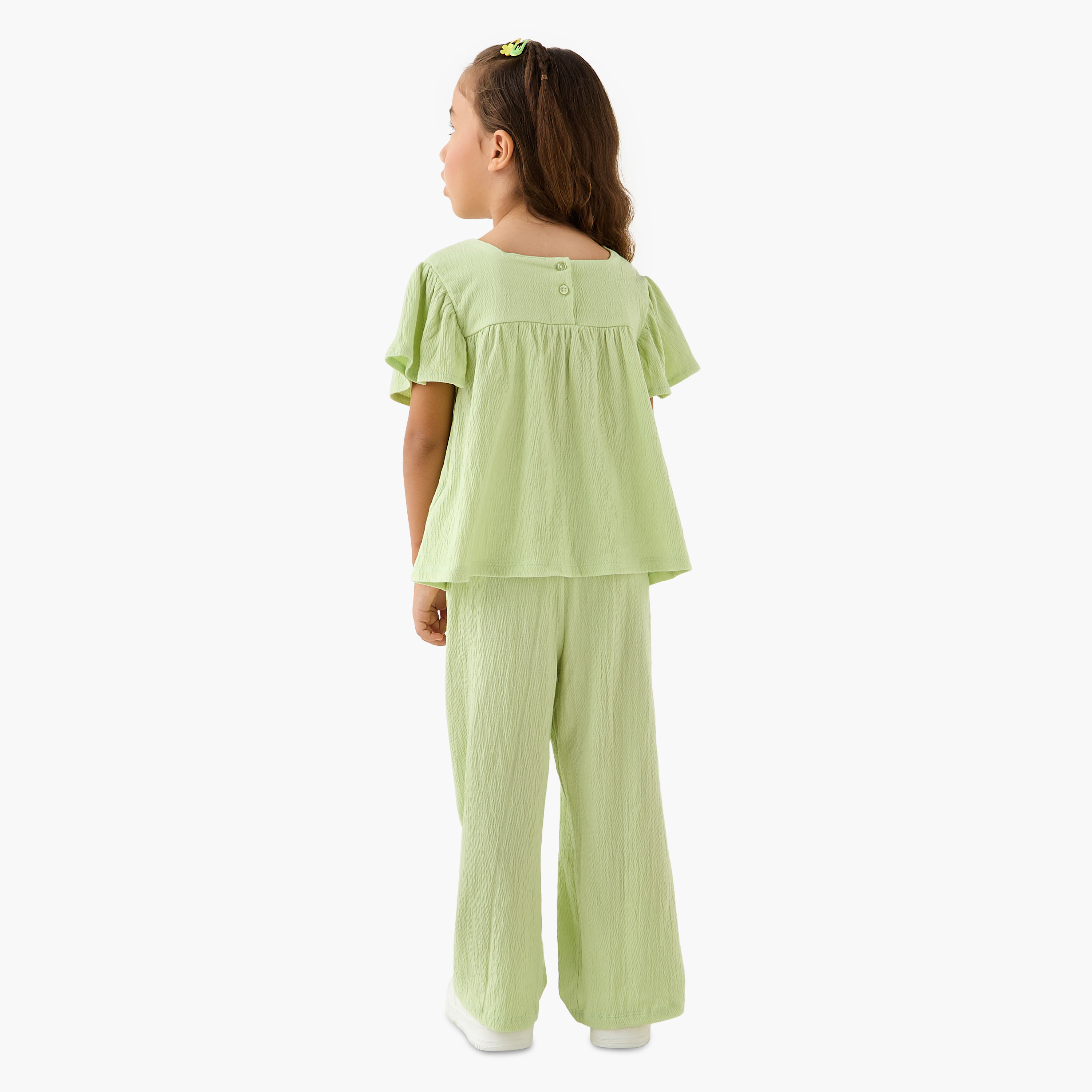 Juniors All-Over Floral Print Square Neck Top and Pants Set-girls-clothing-setsandcoords-image-4