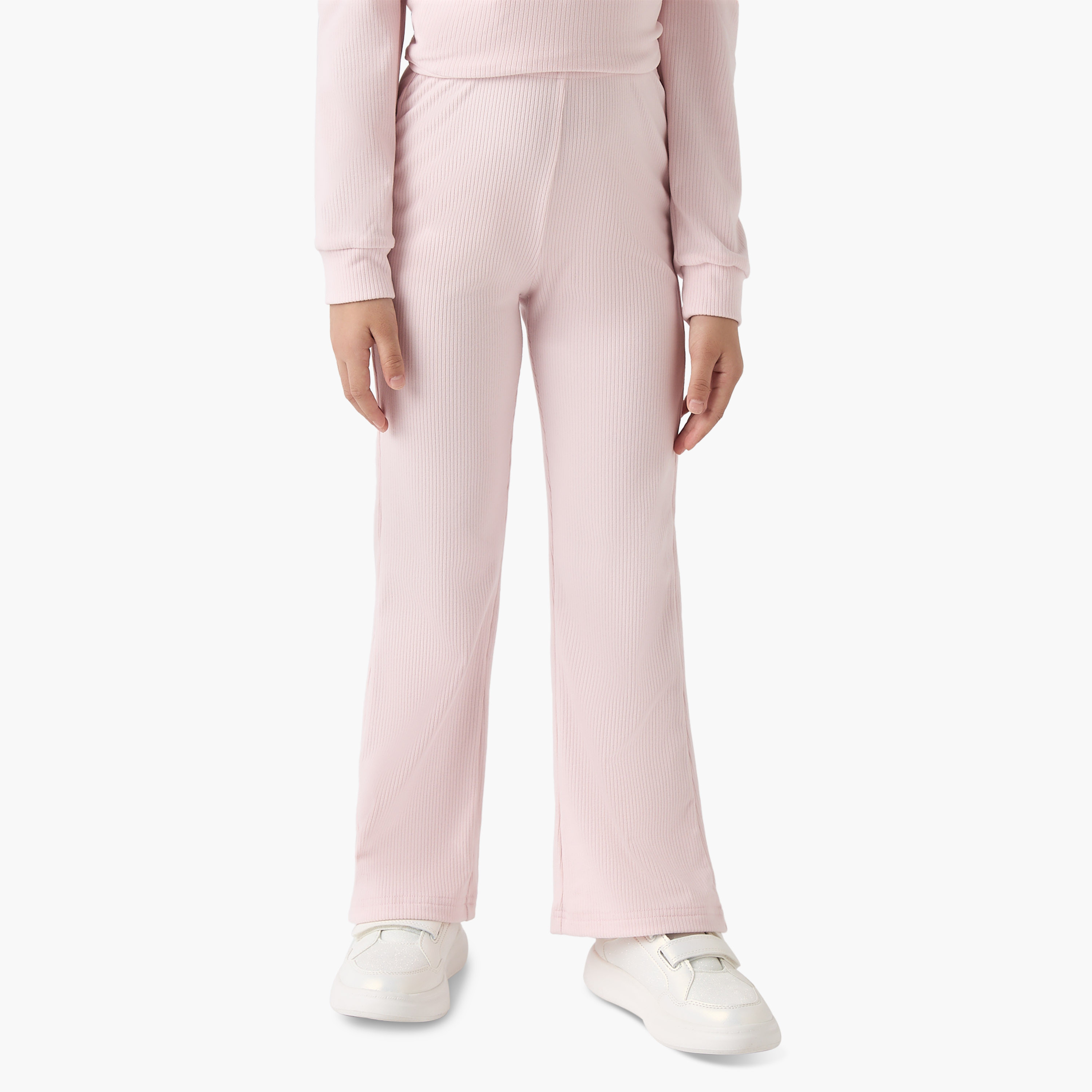 Juniors Ribbed Peplum Top and Pants Set-girls-clothing-setsandcoords-image-3