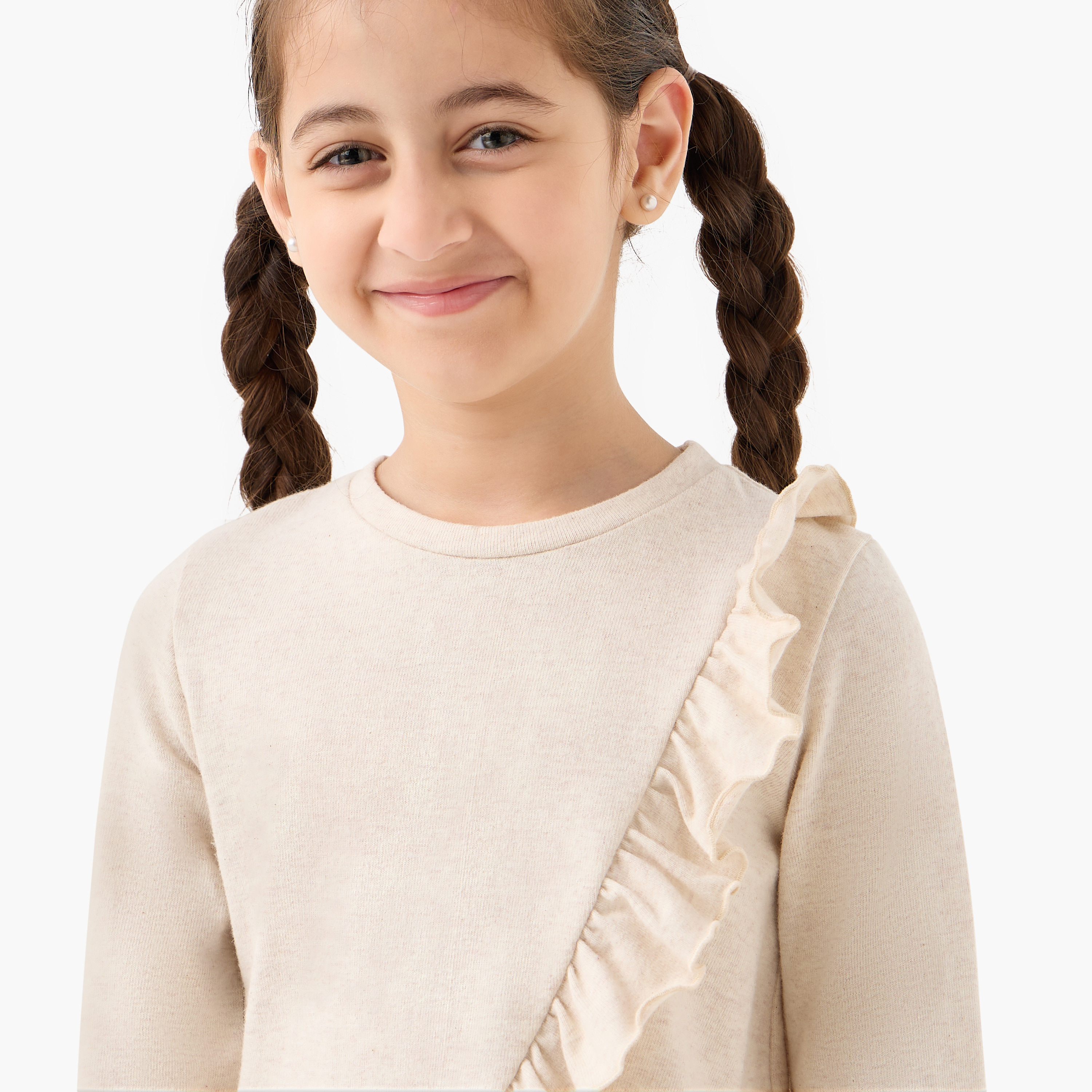 Juniors Ruffled T-shirt and Pants Set-girls-clothing-setsandcoords-image-5