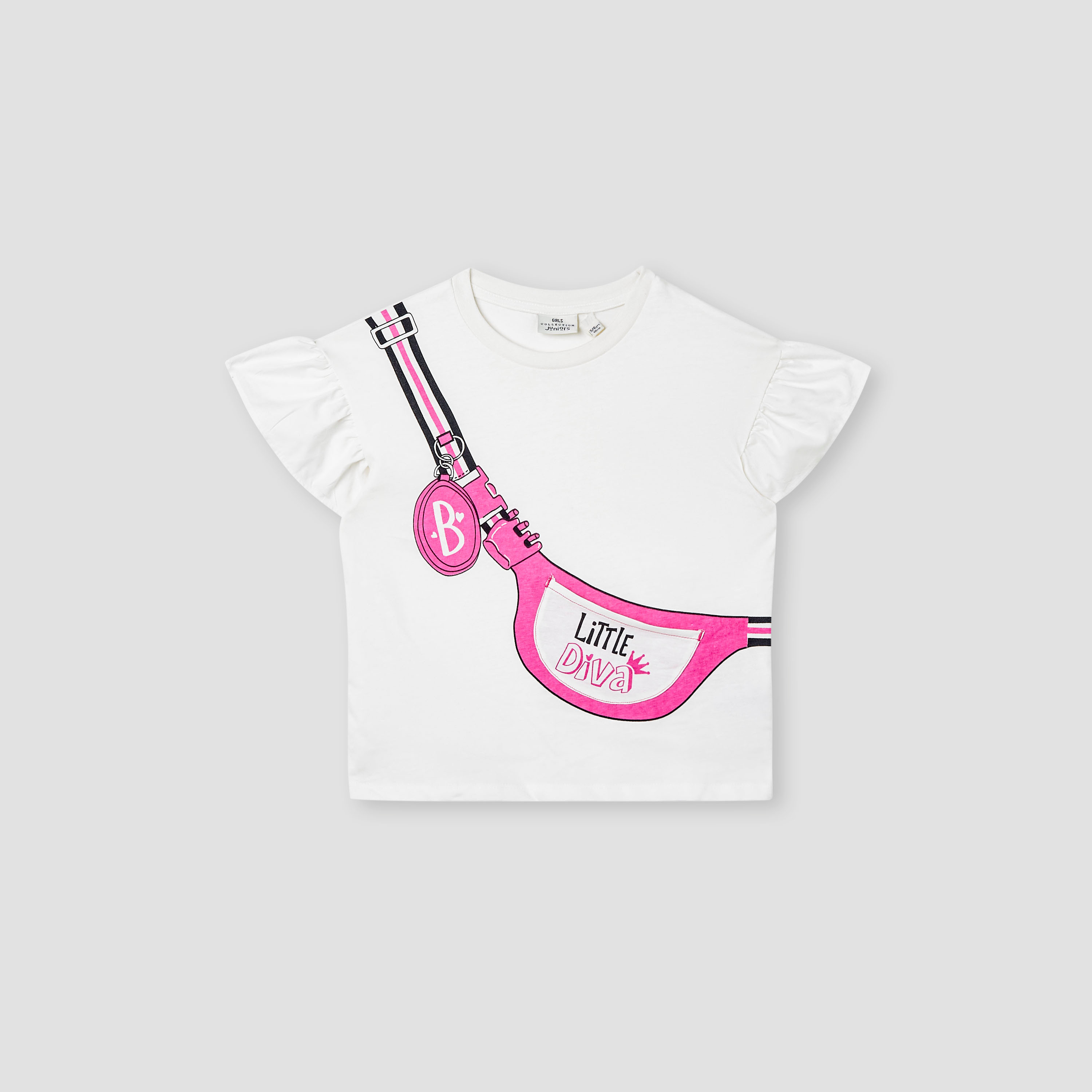 Juniors Printed Sleeveless T-shirt-baby-girls-clothing-tshirts-image-1