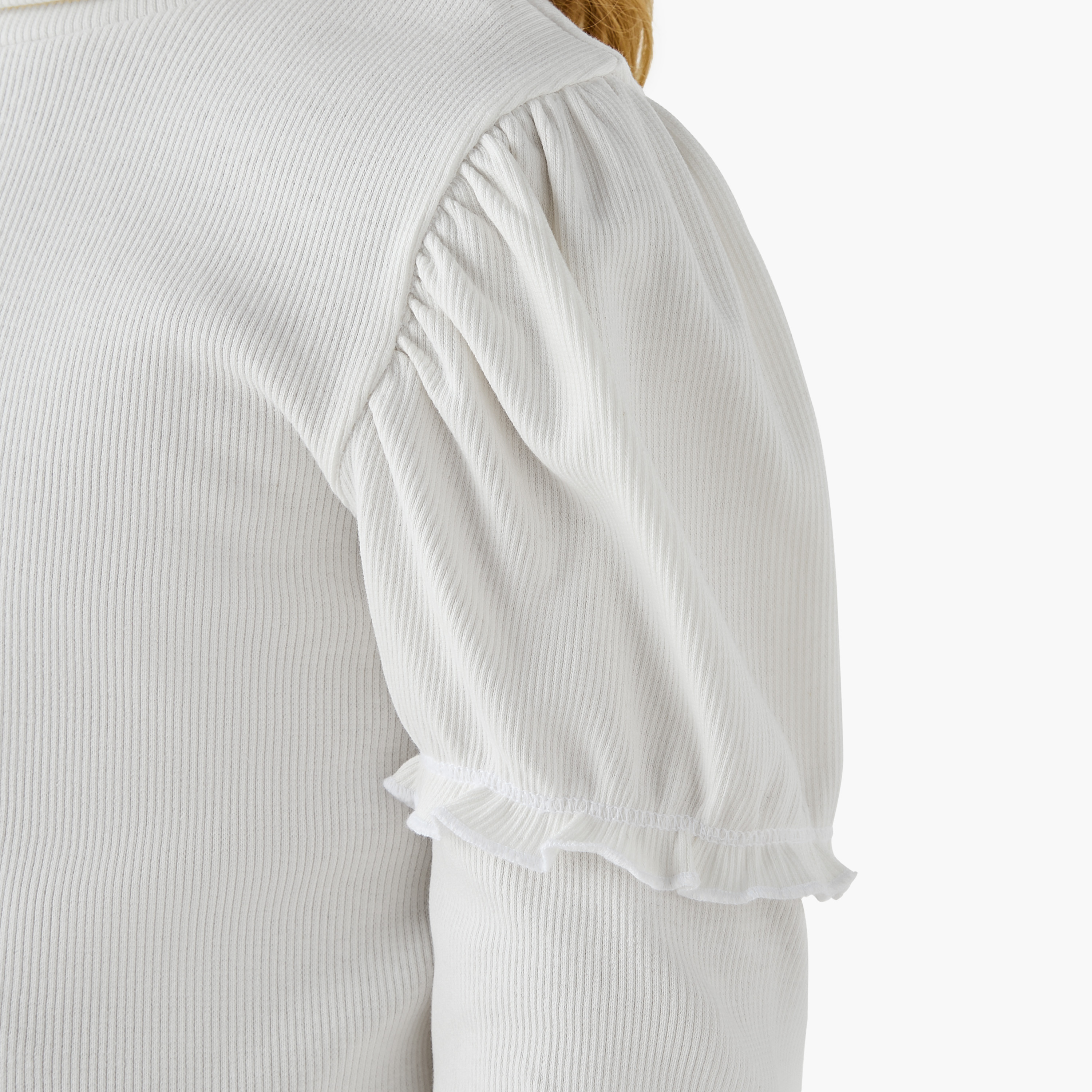 Juniors Ribbed Turtleneck Top with Long Sleeves-girls-clothing-tshirts-image-5