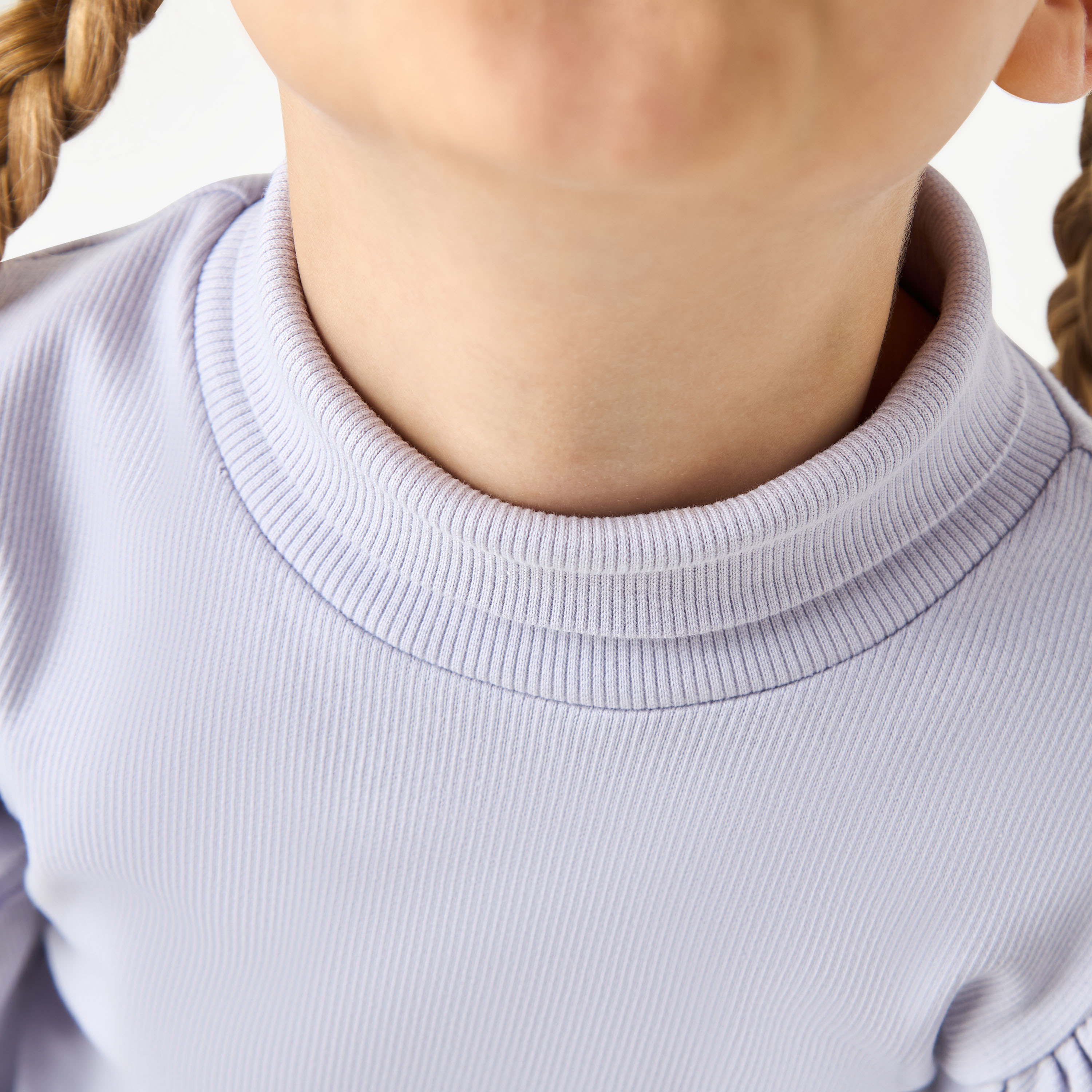 Juniors Ribbed Turtleneck Top with Long Sleeves-girls-clothing-tshirts-image-5