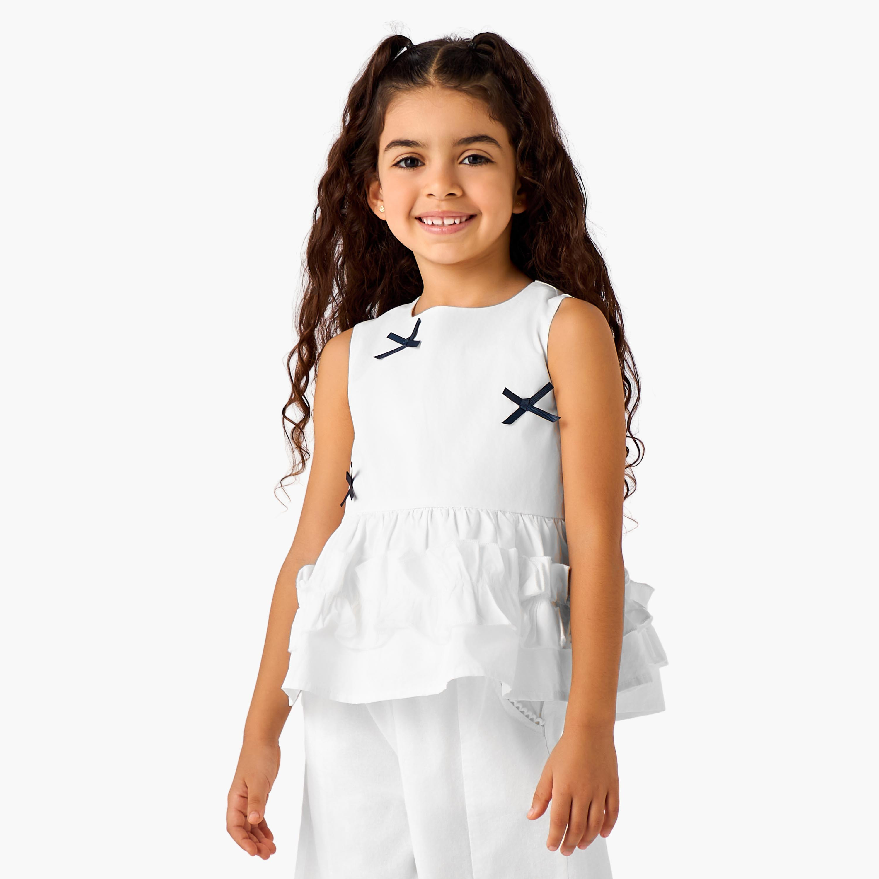 Juniors Round Neck Sleeveless Top with Zip Closure-baby-girls-clothing-blousesandshirts-image-1