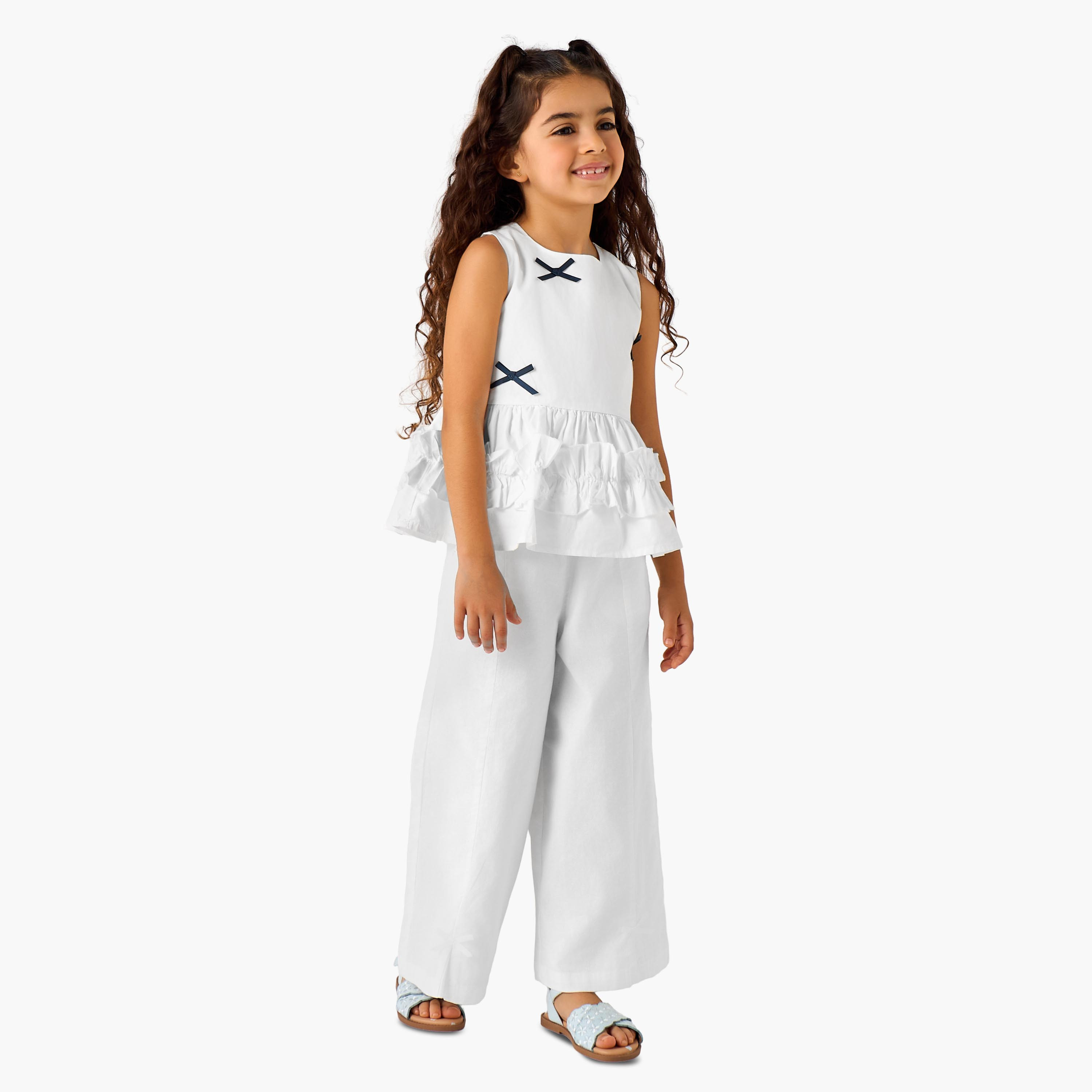 Juniors Trousers with Pockets-Elasticated Waistband-girls-clothing-bottoms-trousers-image-2