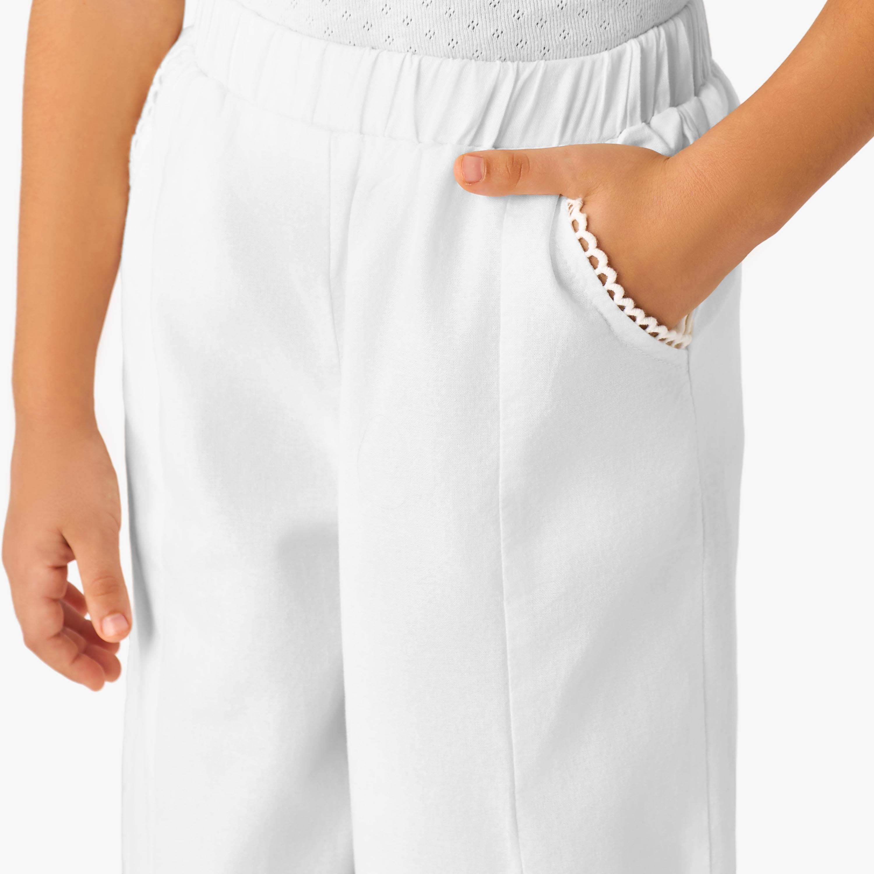 Juniors Trousers with Pockets-Elasticated Waistband-girls-clothing-bottoms-trousers-image-4