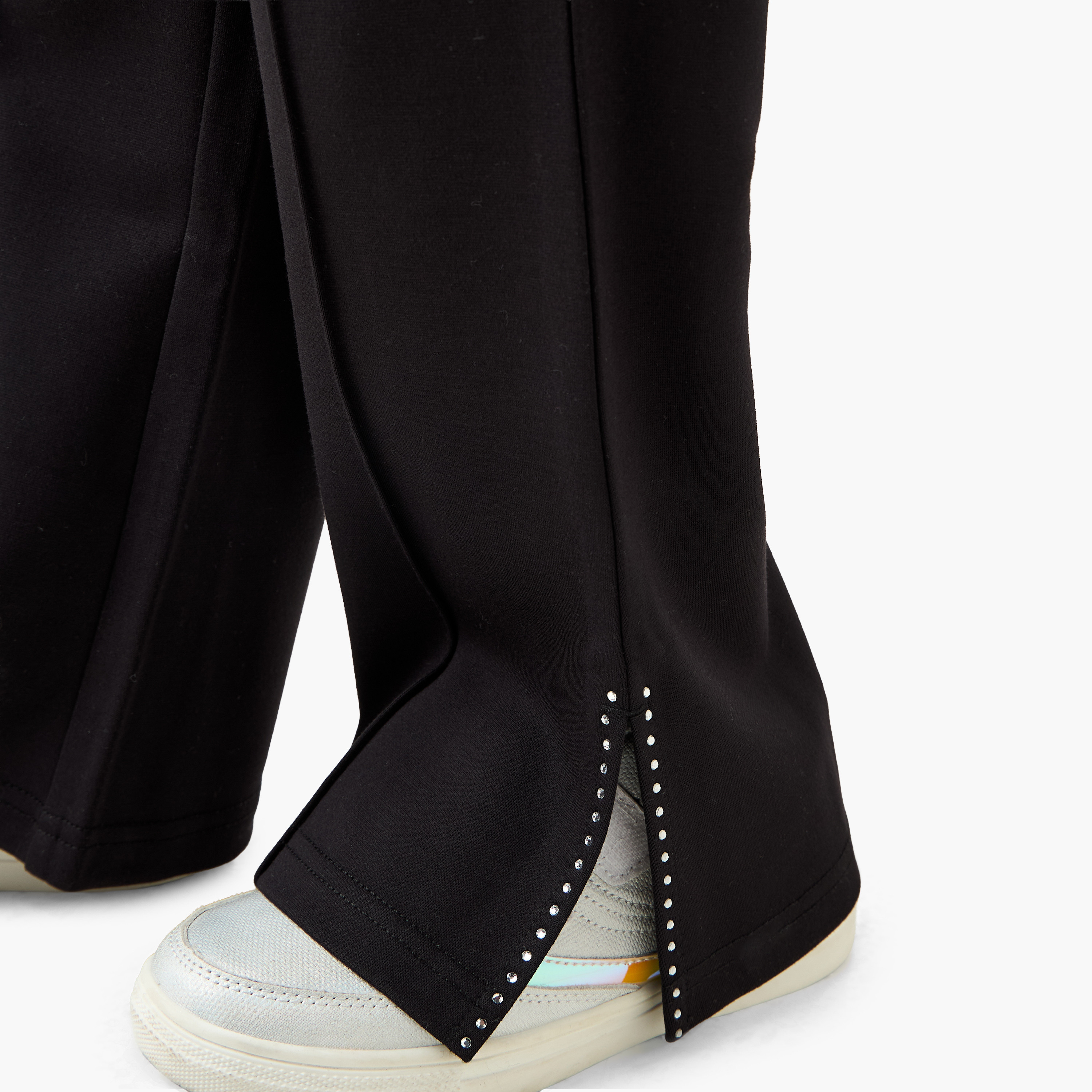 Juniors Trousers with Slit, Elasticated Waist-baby-girls-clothing-bottoms-trousers-image-5