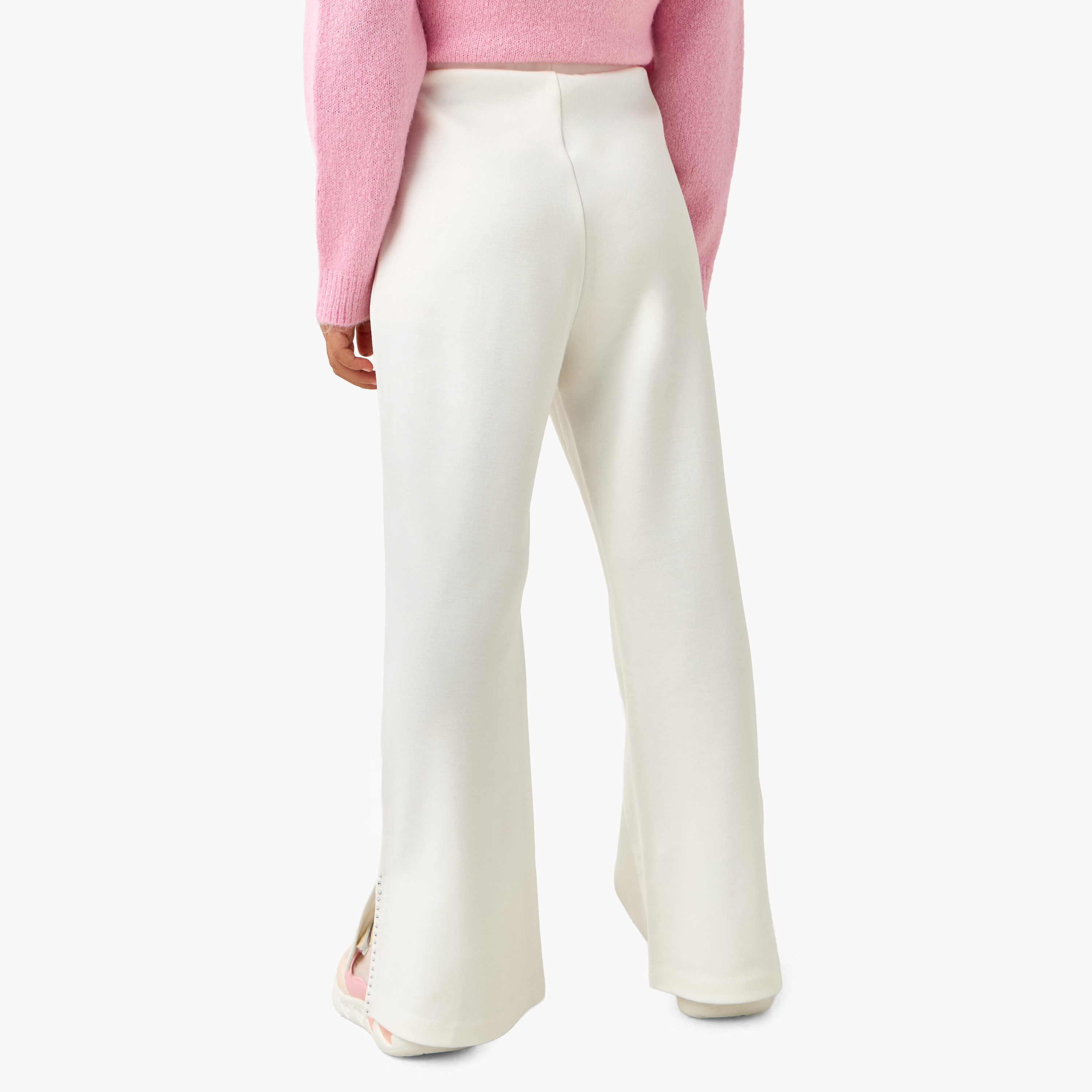 Juniors Trousers with Slit, Elasticated Waist-baby-girls-clothing-bottoms-trousers-image-3