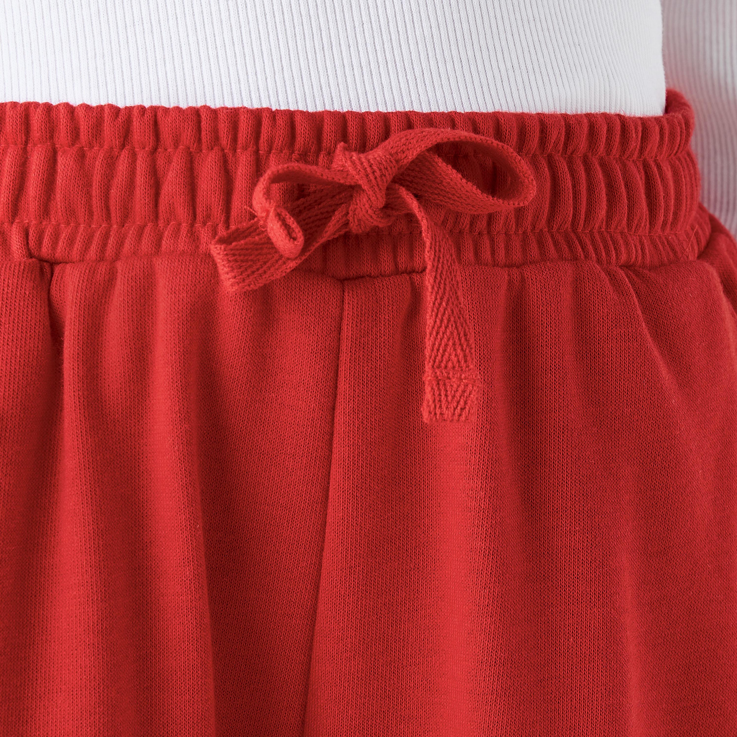 بنطلون رياضي قطن بخصر مطاطي وطبعات للبنات من جونيورز-baby-girls-clothing-bottoms-joggersandtrackpants-image-5