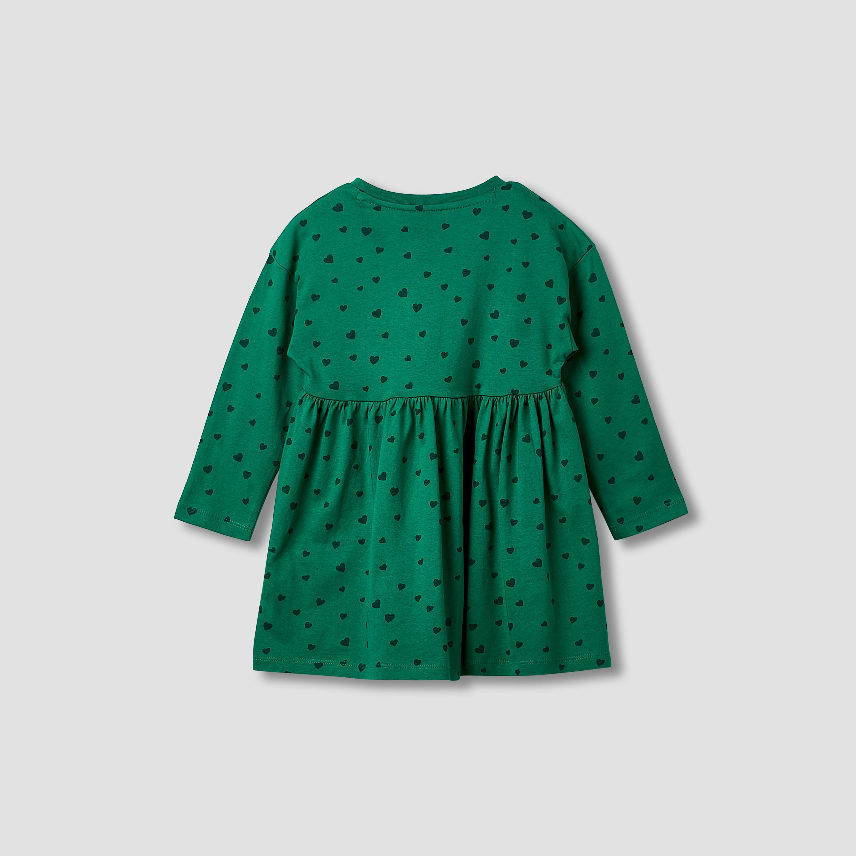 Juniors Round Neck Long Sleeves Knee Length Dress with UAE National Day Print-girls-clothing-dressesandjumpsuits-image-2