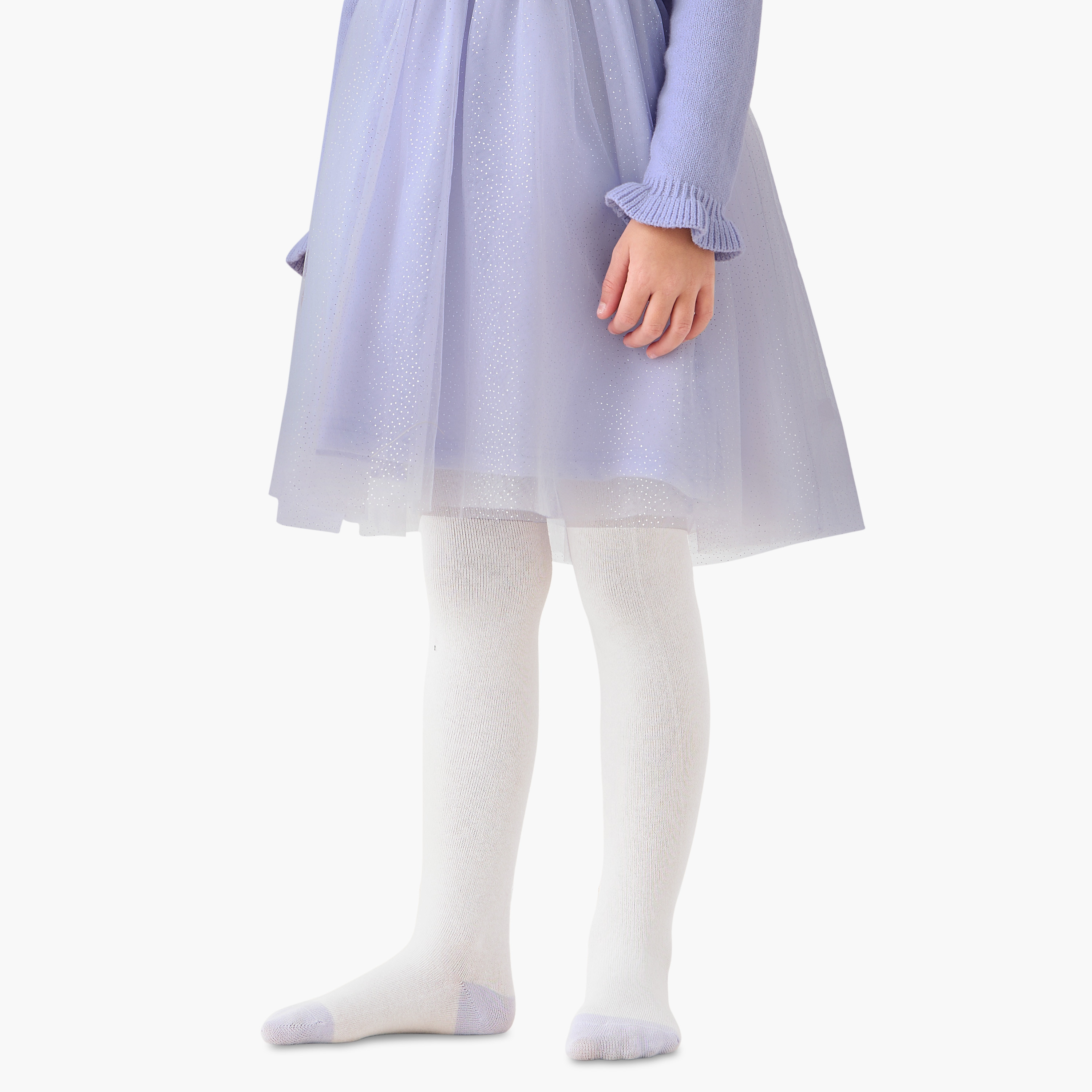 Juniors Round Neck Long Sleeves Knee Length Dress with Bow Detail-girls-clothing-dressesandjumpsuits-image-3