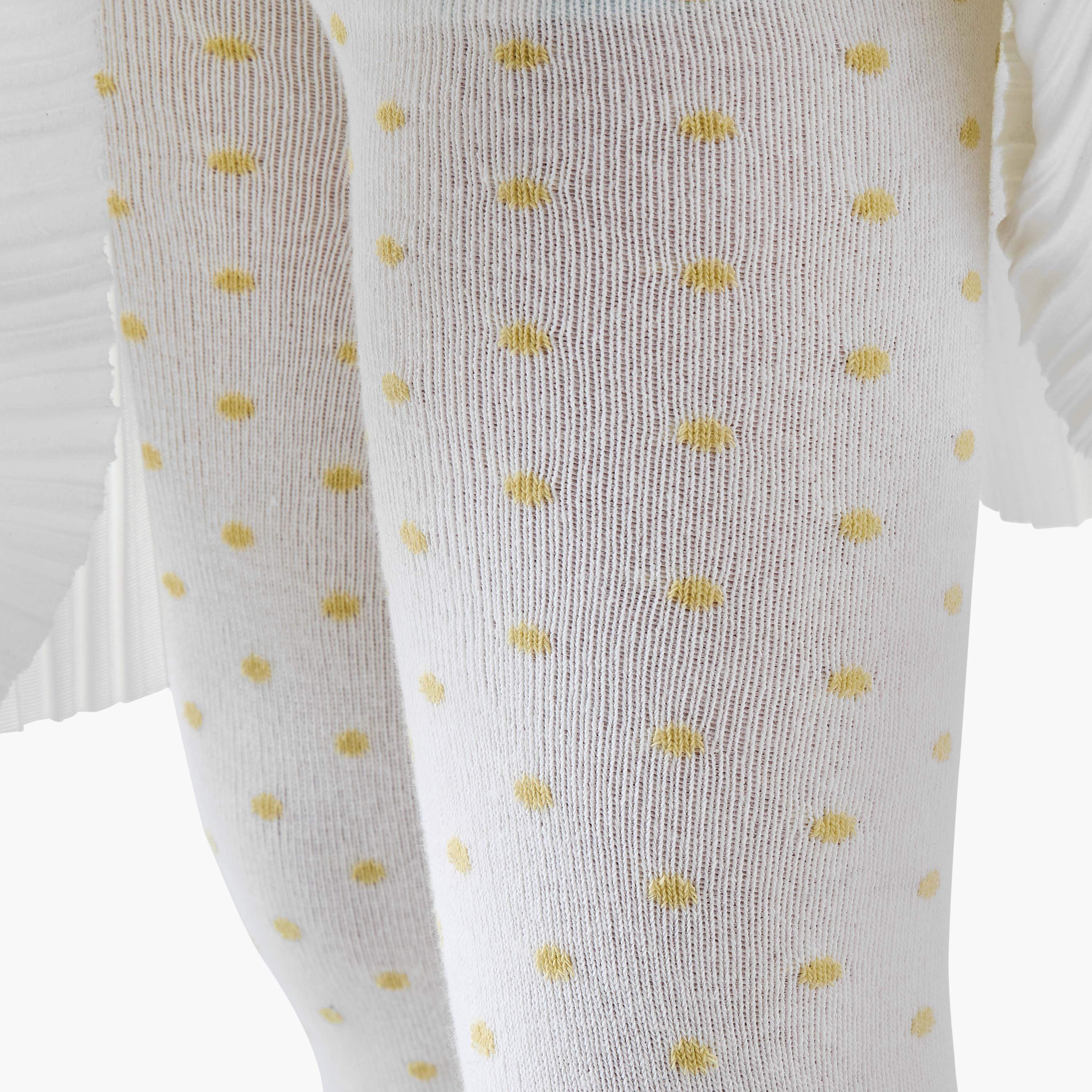 Juniors Unicorn Applique Sweater Dress with Polka Dot Tights-girls-clothing-dressesandjumpsuits-image-6