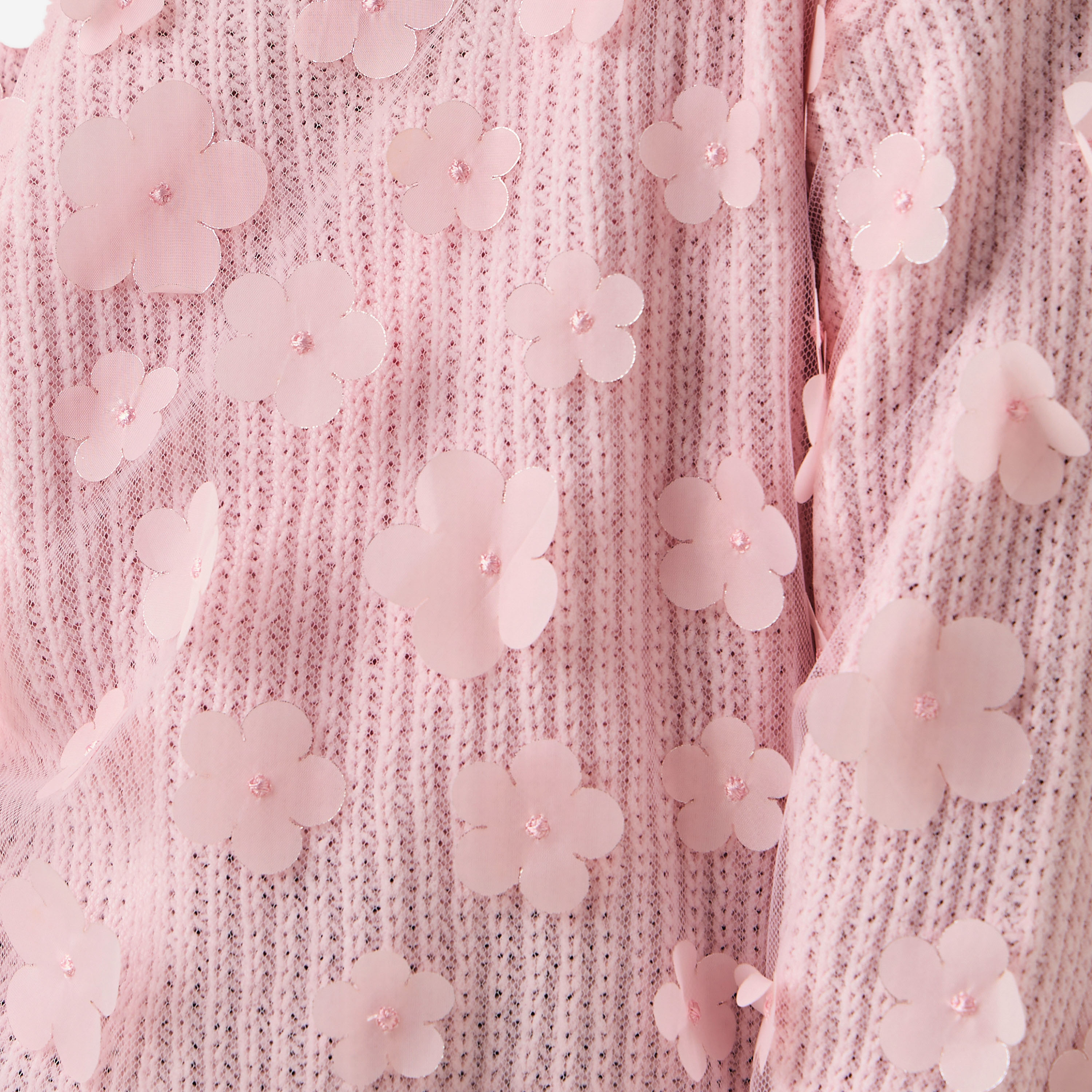 Juniors Floral Accent Pullover with Long Sleeves-girls-clothing-winterwear-jumpersandcardigans-image-5