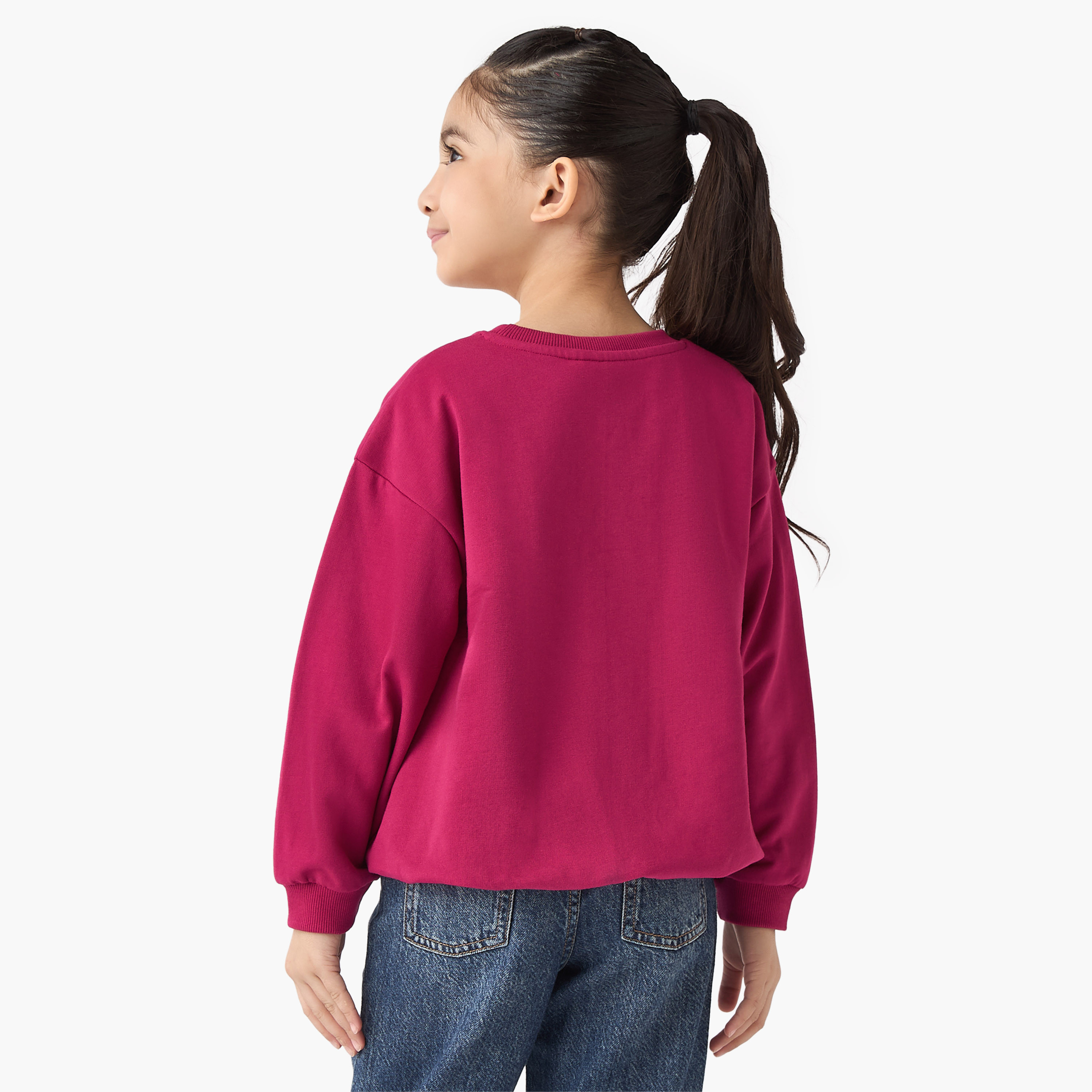 Juniors Bow Applique Sweatshirt-baby-girls-clothing-sweatshirts-image-3