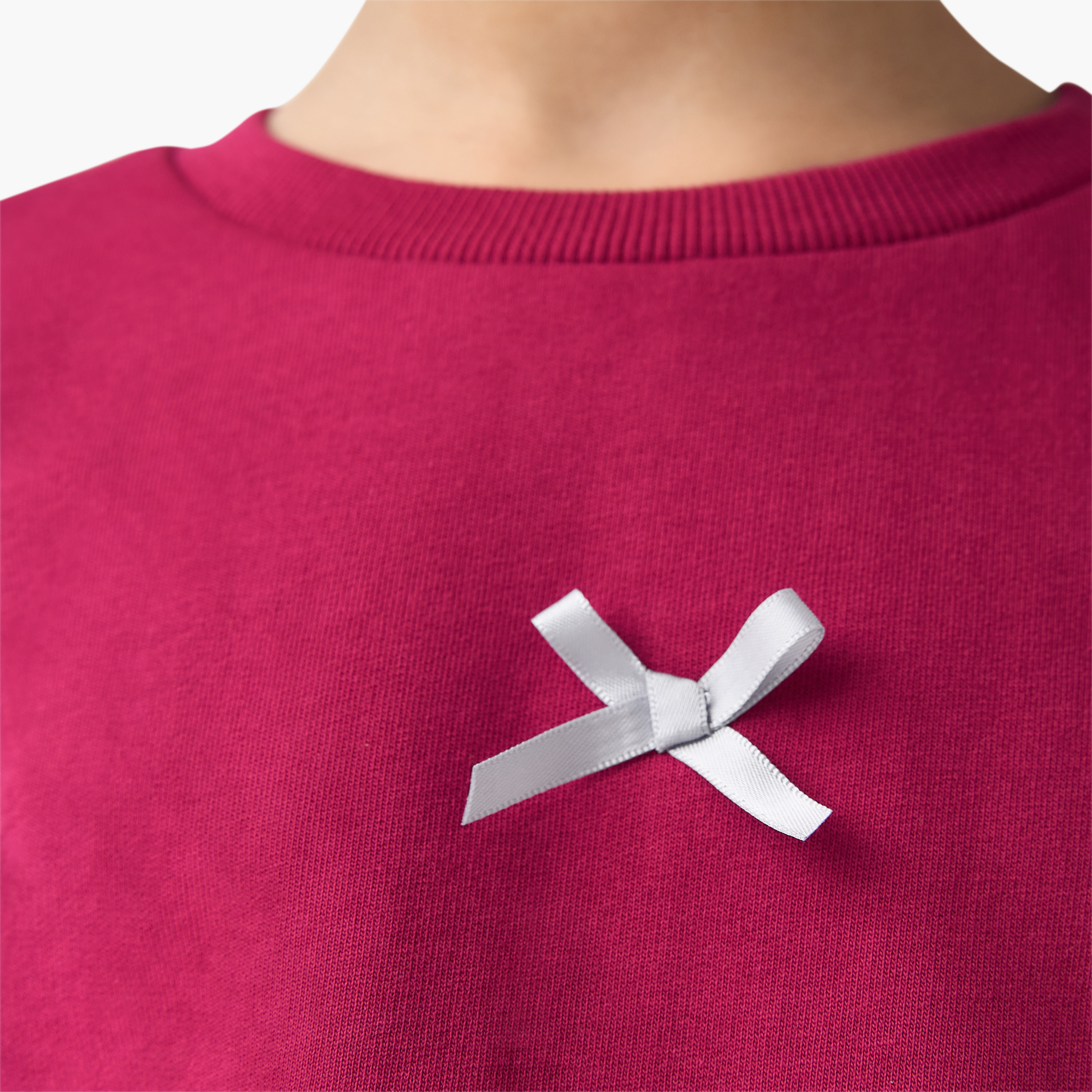 Juniors Bow Applique Sweatshirt-baby-girls-clothing-sweatshirts-image-5