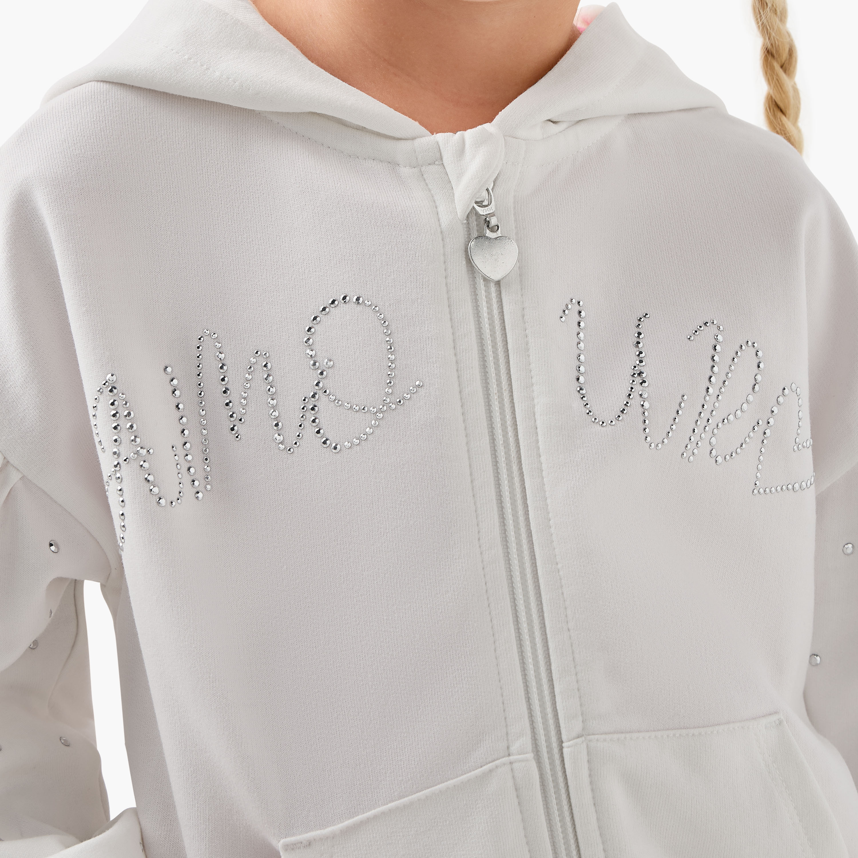 Juniors Embellished Hooded Sweatshirt with Long Sleeves-baby-girls-clothing-winterwear-sweatshirts-image-5