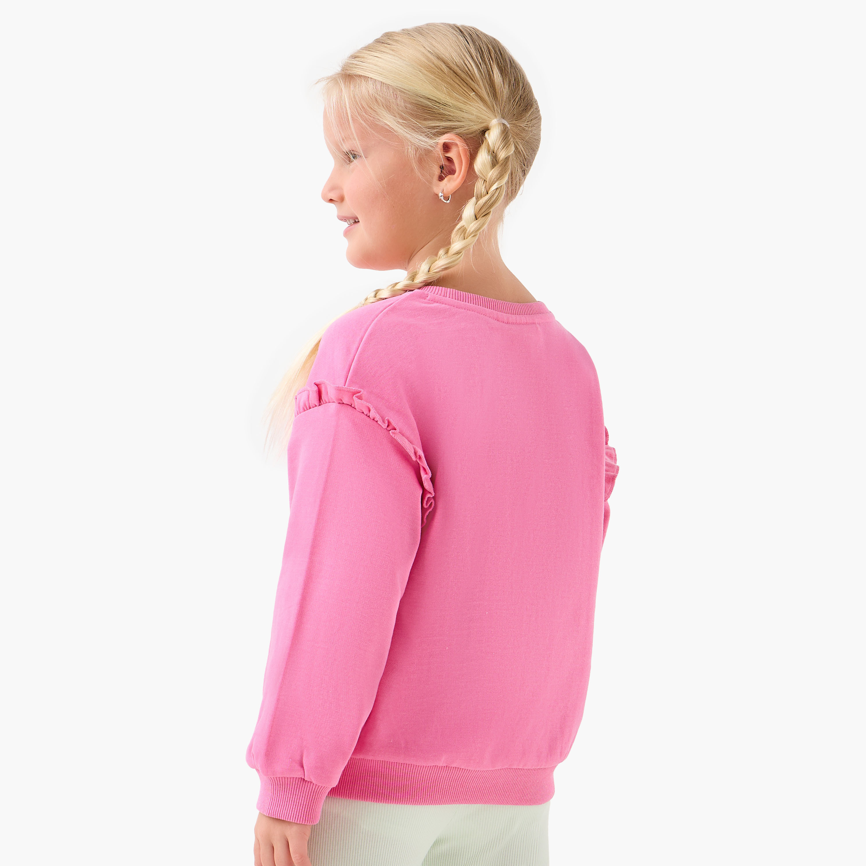 سويت شيرت بأكمام طويلة وزينة قلب من جونيورز-baby-girls-clothing-winterwear-sweatshirts-image-3