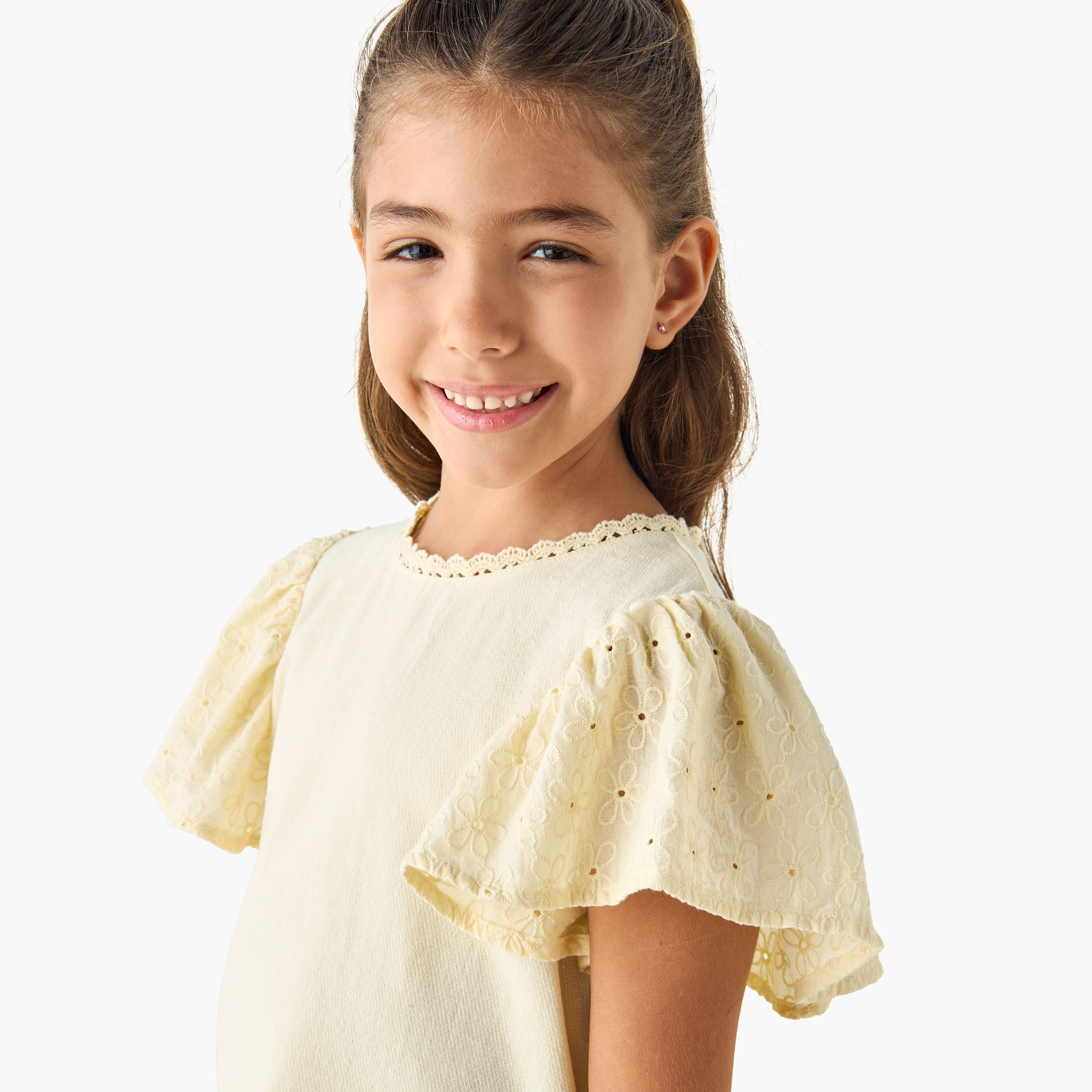 Juniors Schiffli Textured Top and Pant Set-girls-clothing-setsandcoords-image-5