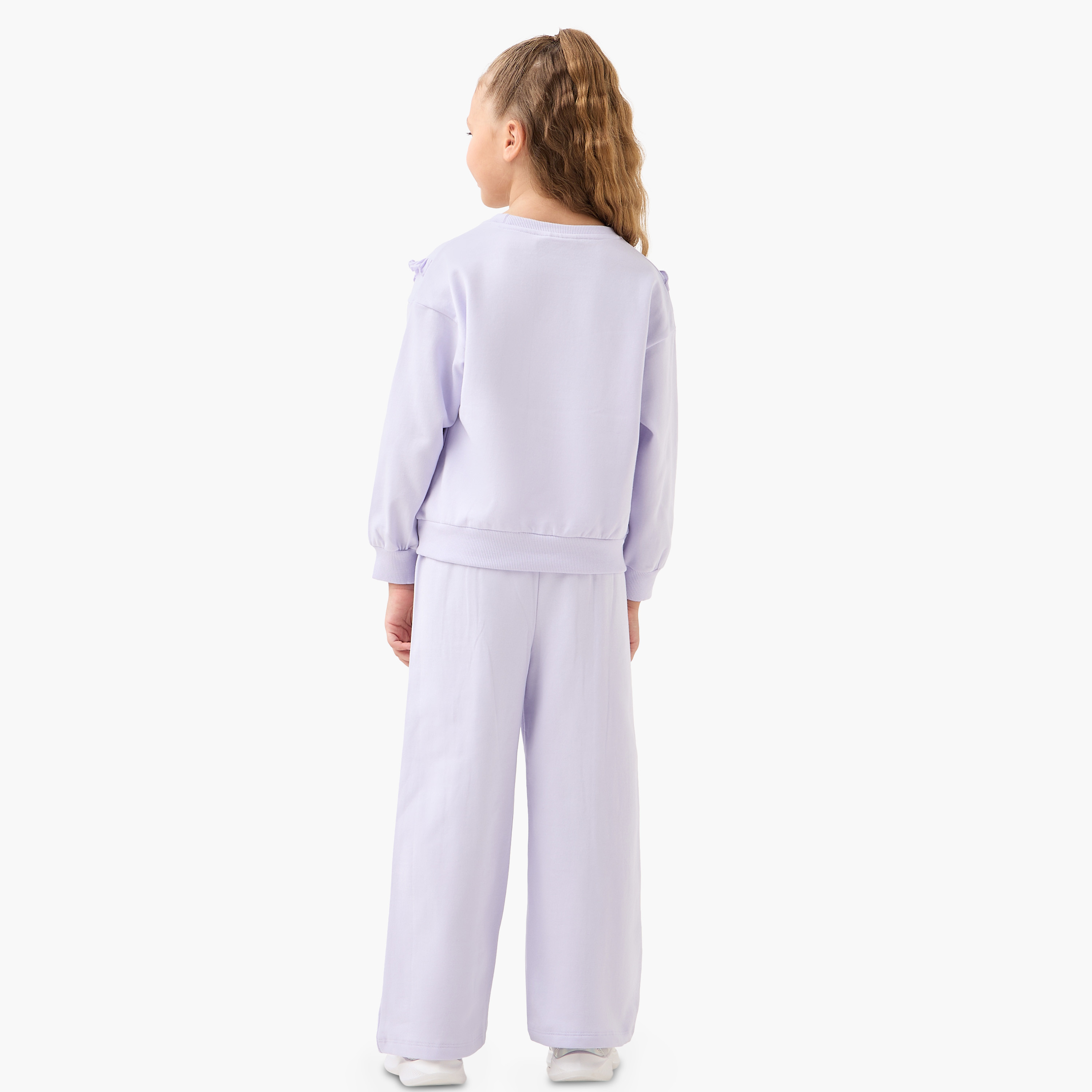 Juniors Ruffled Sweatshirt and Pants Set-girls-clothing-setsandcoords-image-4