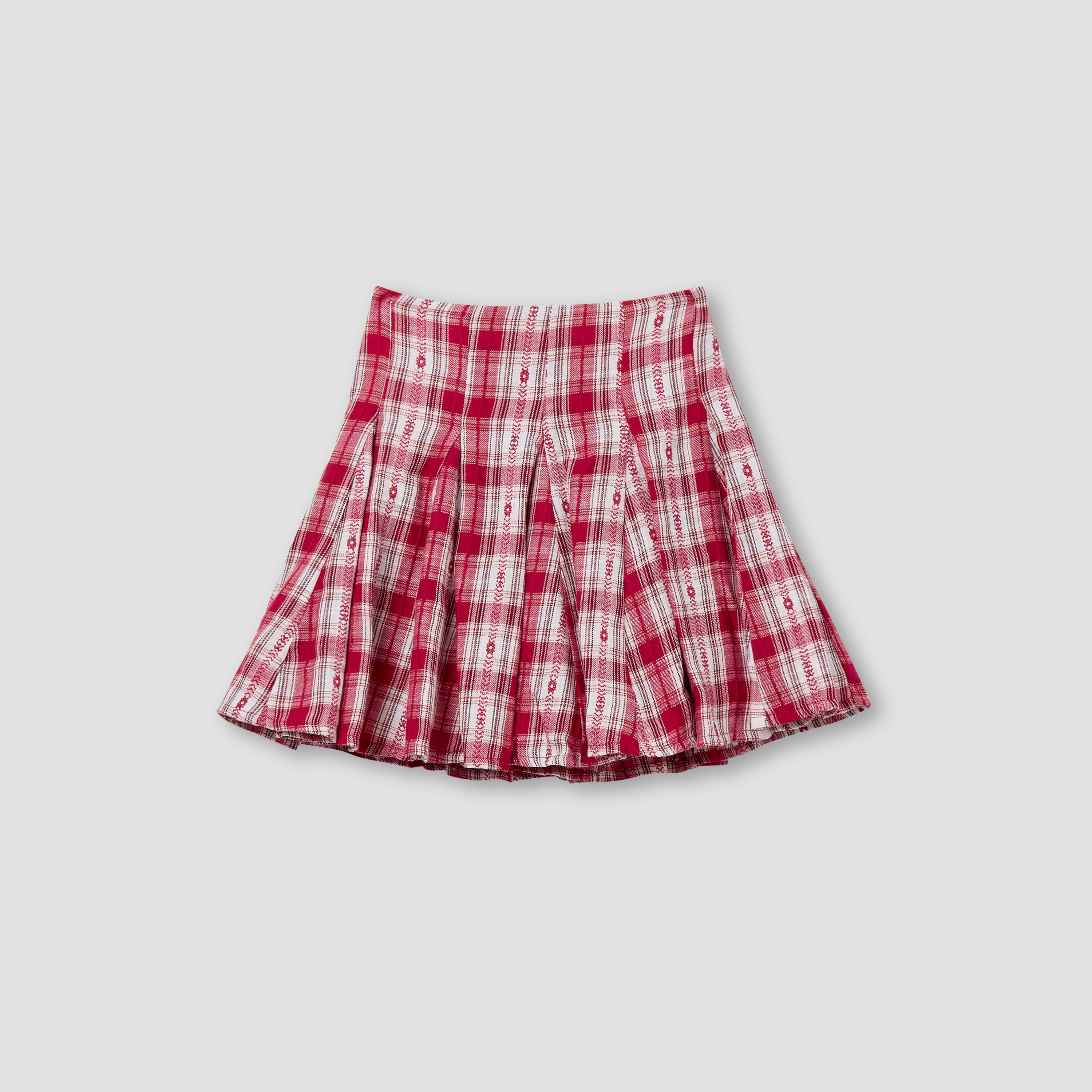 Juniors Bow Accent Top and Checked Skirt Set-baby-girls-clothing-setsandcoords-image-5
