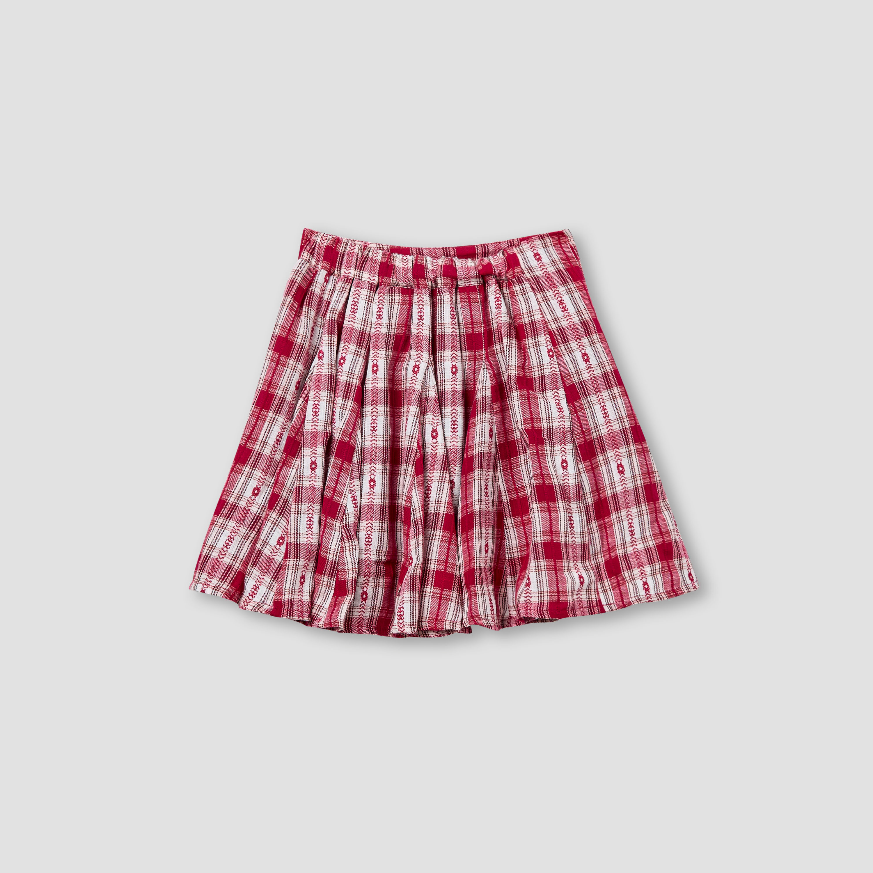 Juniors Bow Accent Top and Checked Skirt Set-baby-girls-clothing-setsandcoords-image-6