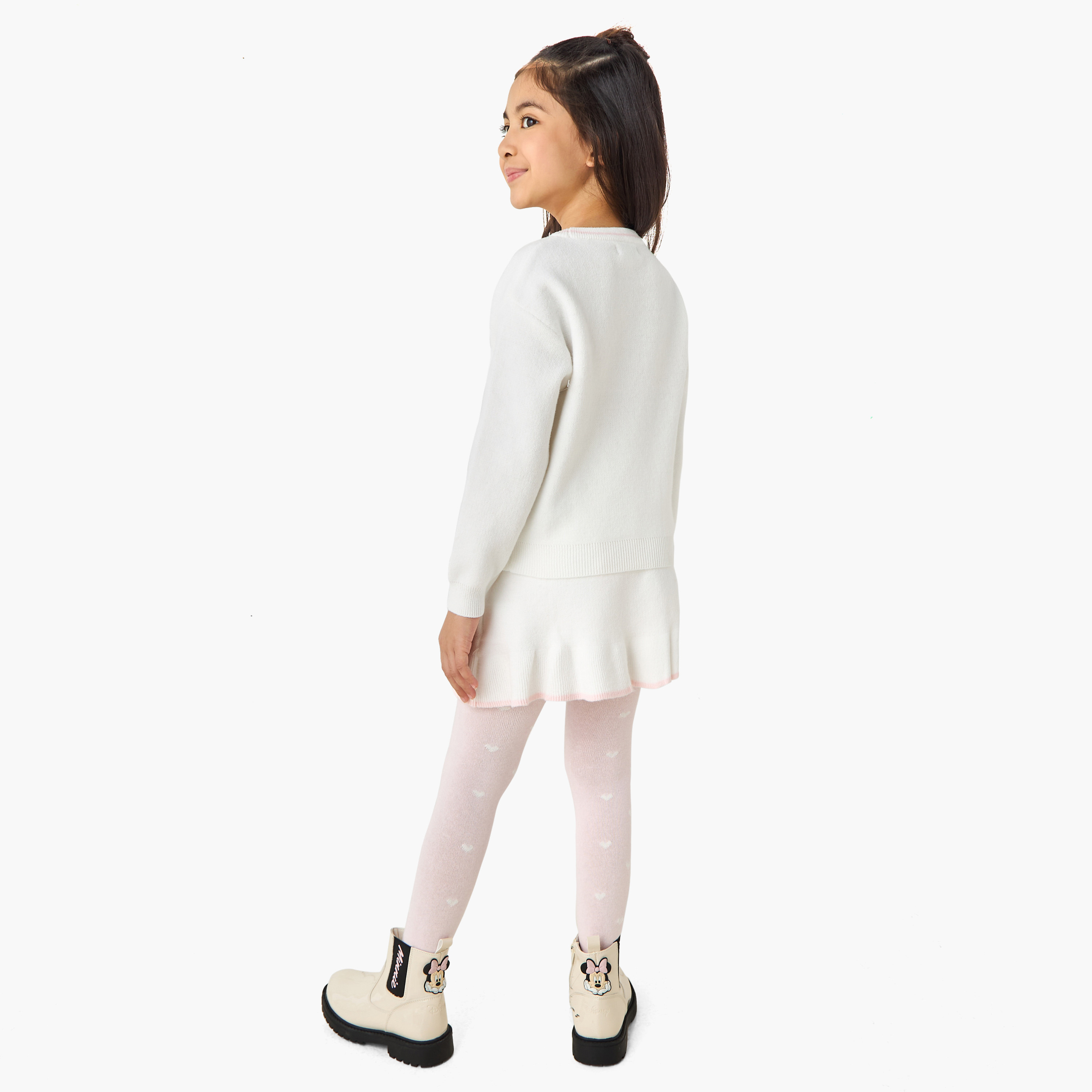 Juniors Girls Pullover and Skirt Set with Sequin Embellished - Polyester - Long Sleeves - Crew Neck-girls-clothing-winterwear-setsandcoords-image-4