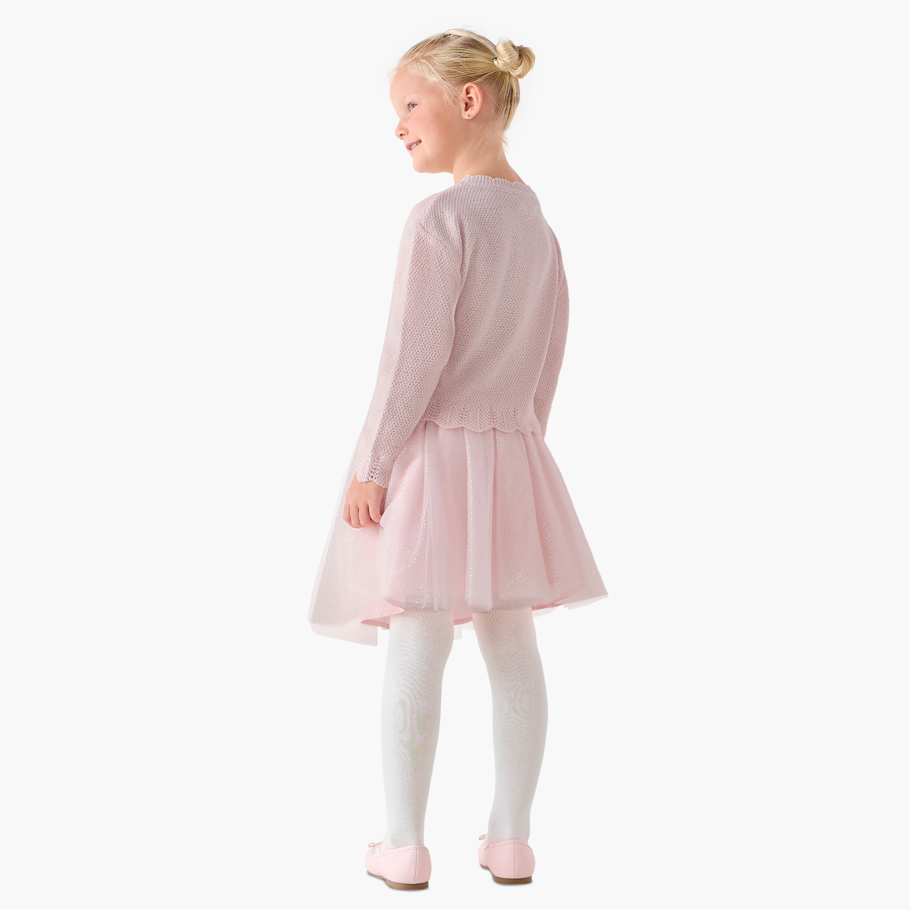 Juniors Girls Top and Skirt Set with Bow Detail - Polyester Blend - Long Sleeves - Crew Neck-baby-girls-clothing-setsandcoords-image-5