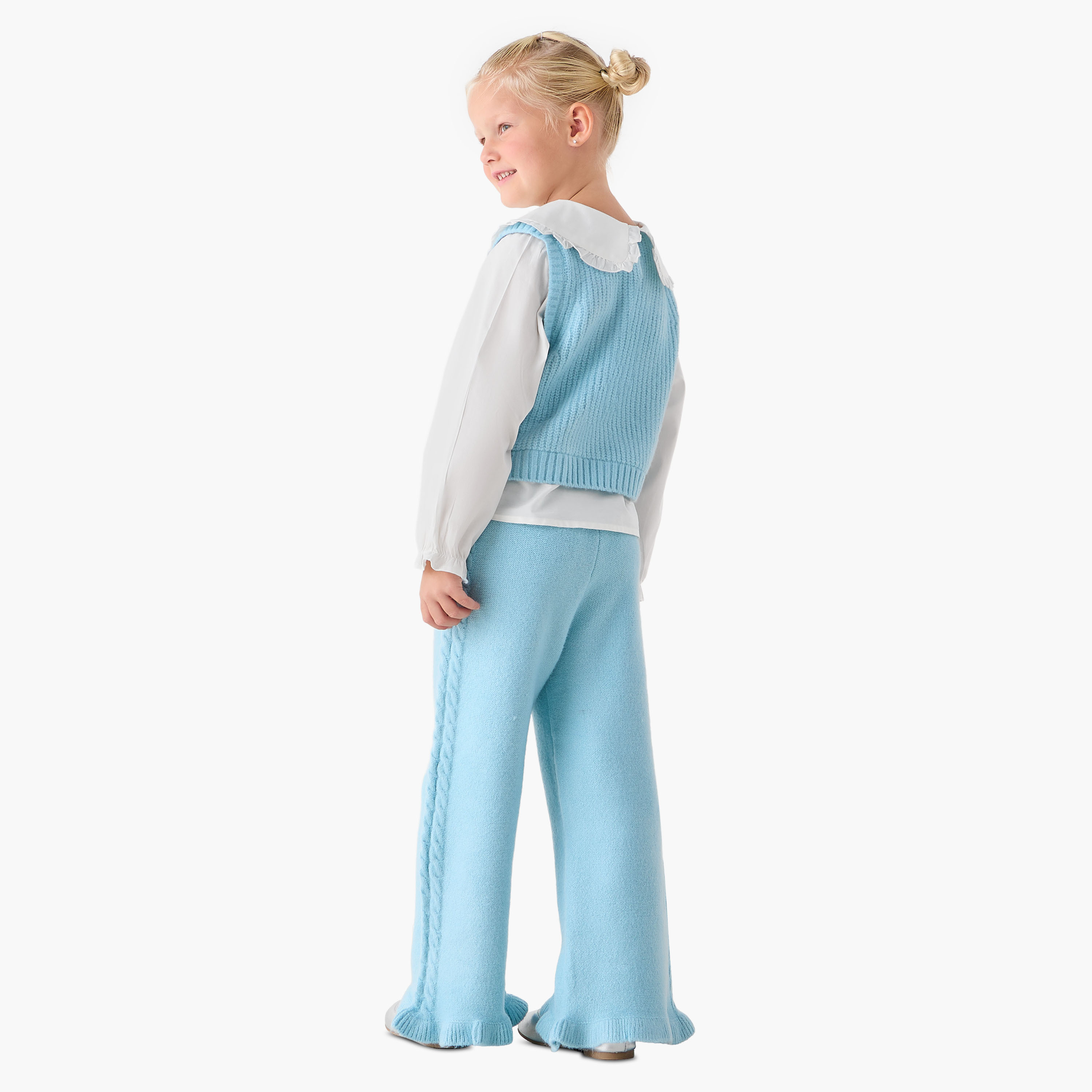 Juniors Textured Twofer Top and Pants Set-girls-clothing-setsandcoords-image-4