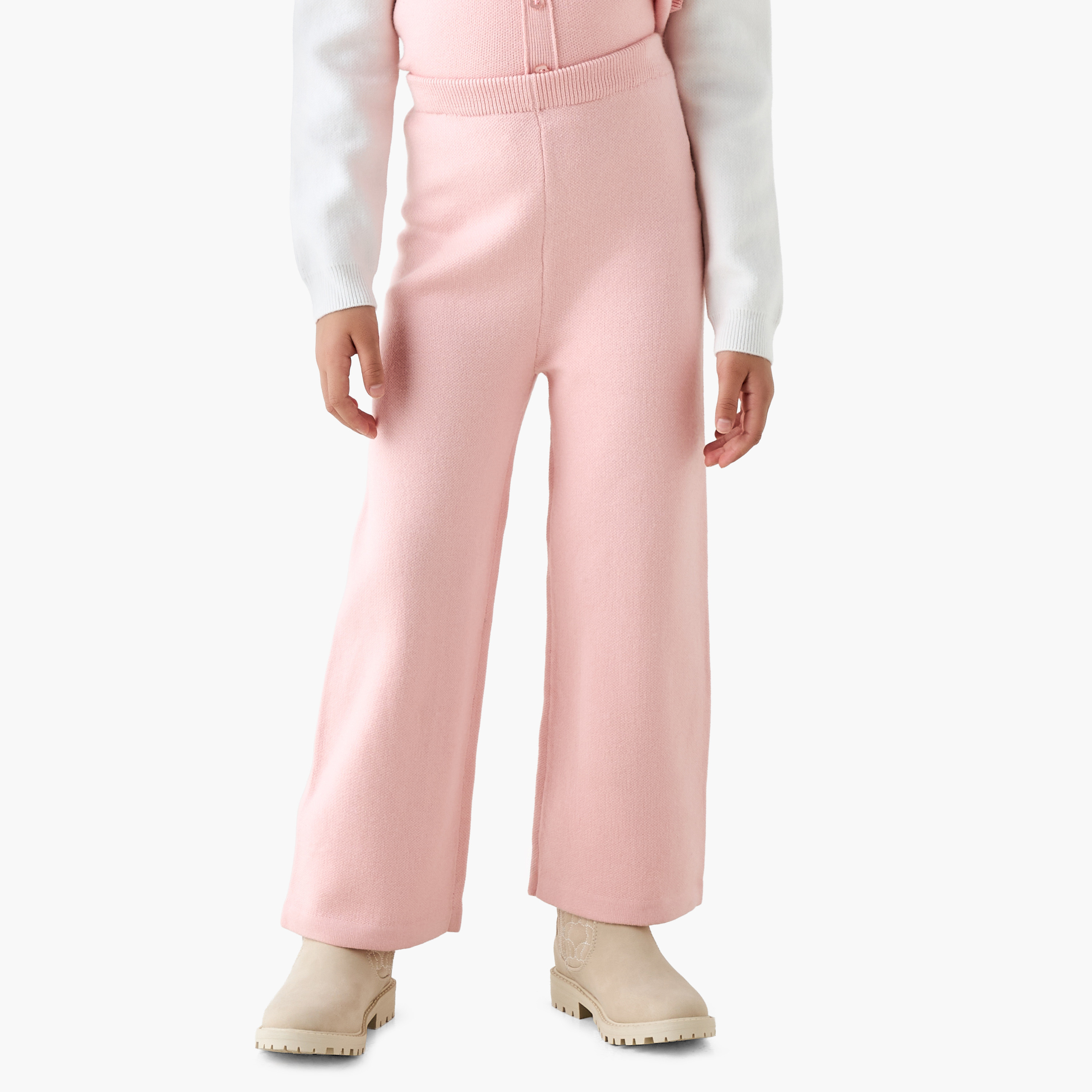 Juniors Textured Peplum Top and Pants Set-girls-clothing-winterwear-setsandcoords-image-3