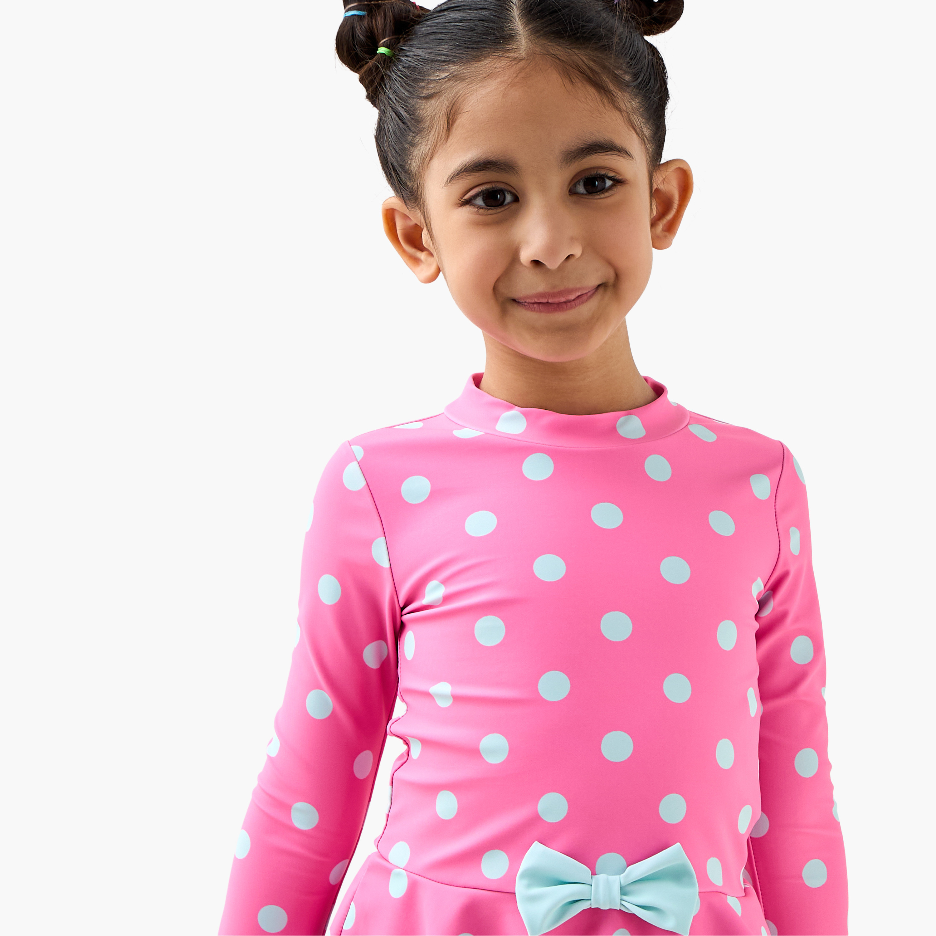 بلوزة سباحة و شورت بطبعات منقطة من جونيورز-baby-girls-clothing-swimwear-image-4