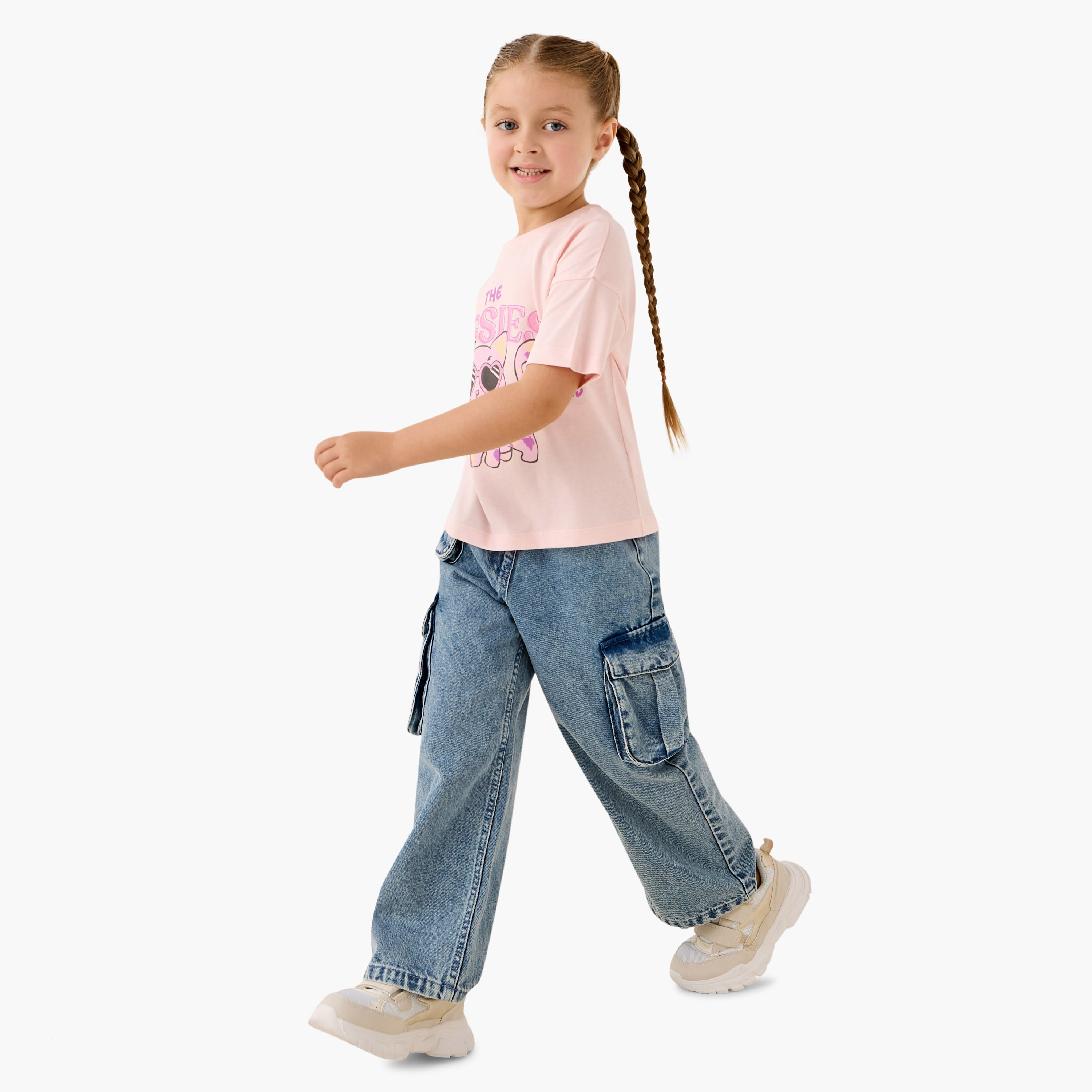 بنطلون جينز بقصة عادية للبنات من جونيورز-girls-clothing-bottoms-jeansandjeggings-image-4