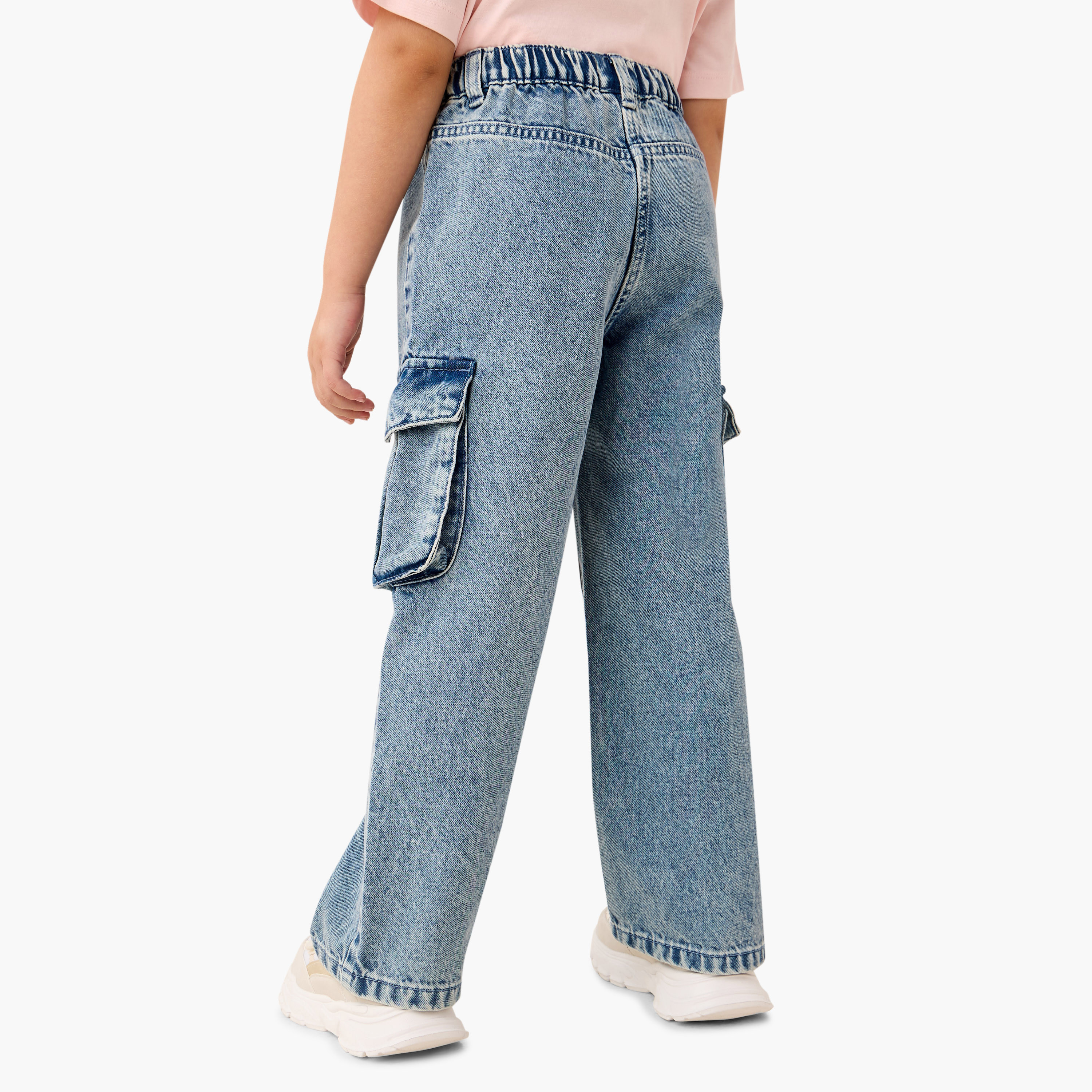 بنطلون جينز بقصة عادية للبنات من جونيورز-girls-clothing-bottoms-jeansandjeggings-image-3