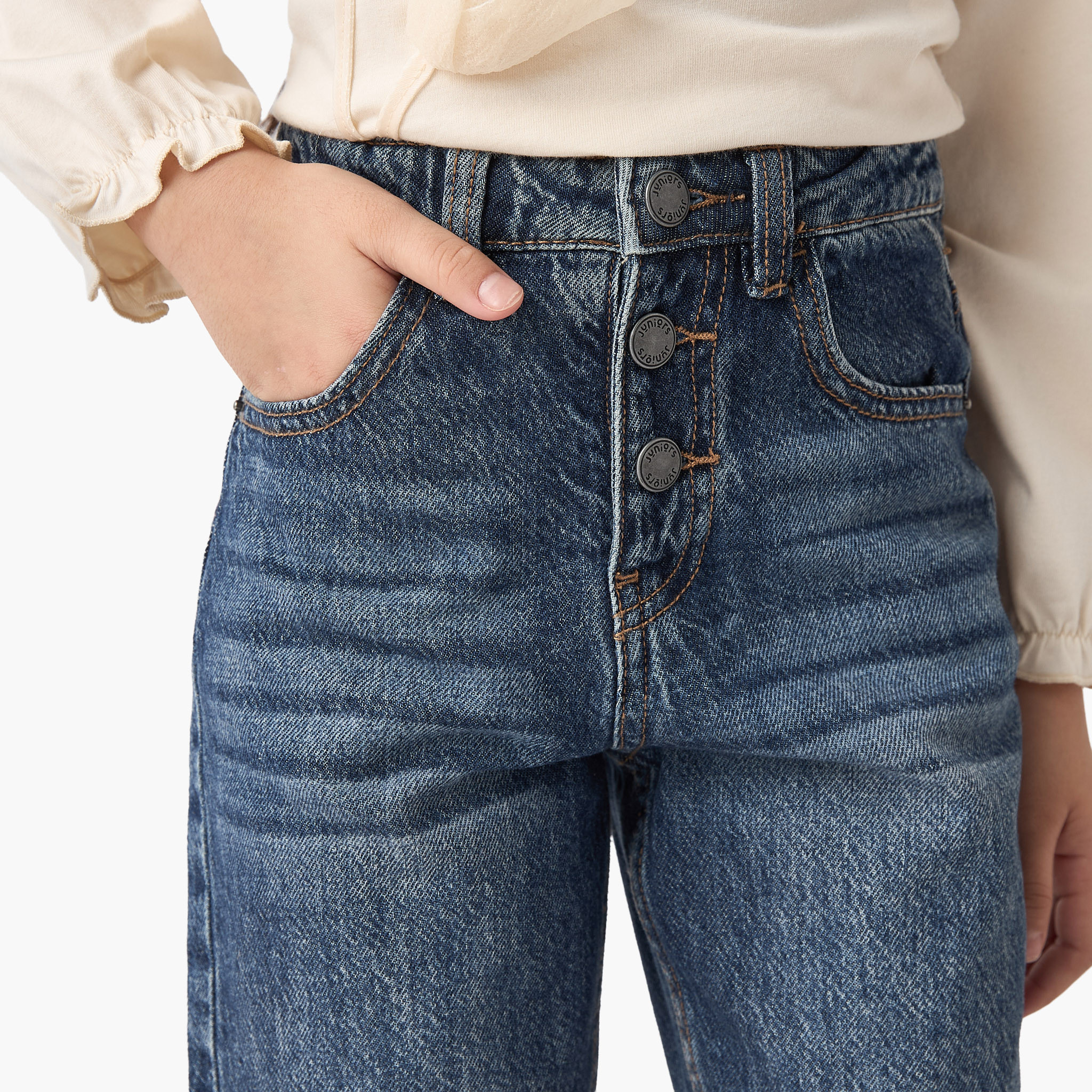 Juniors Girls' Wide Leg Jeans-girls-clothing-bottoms-jeansandjeggings-image-4