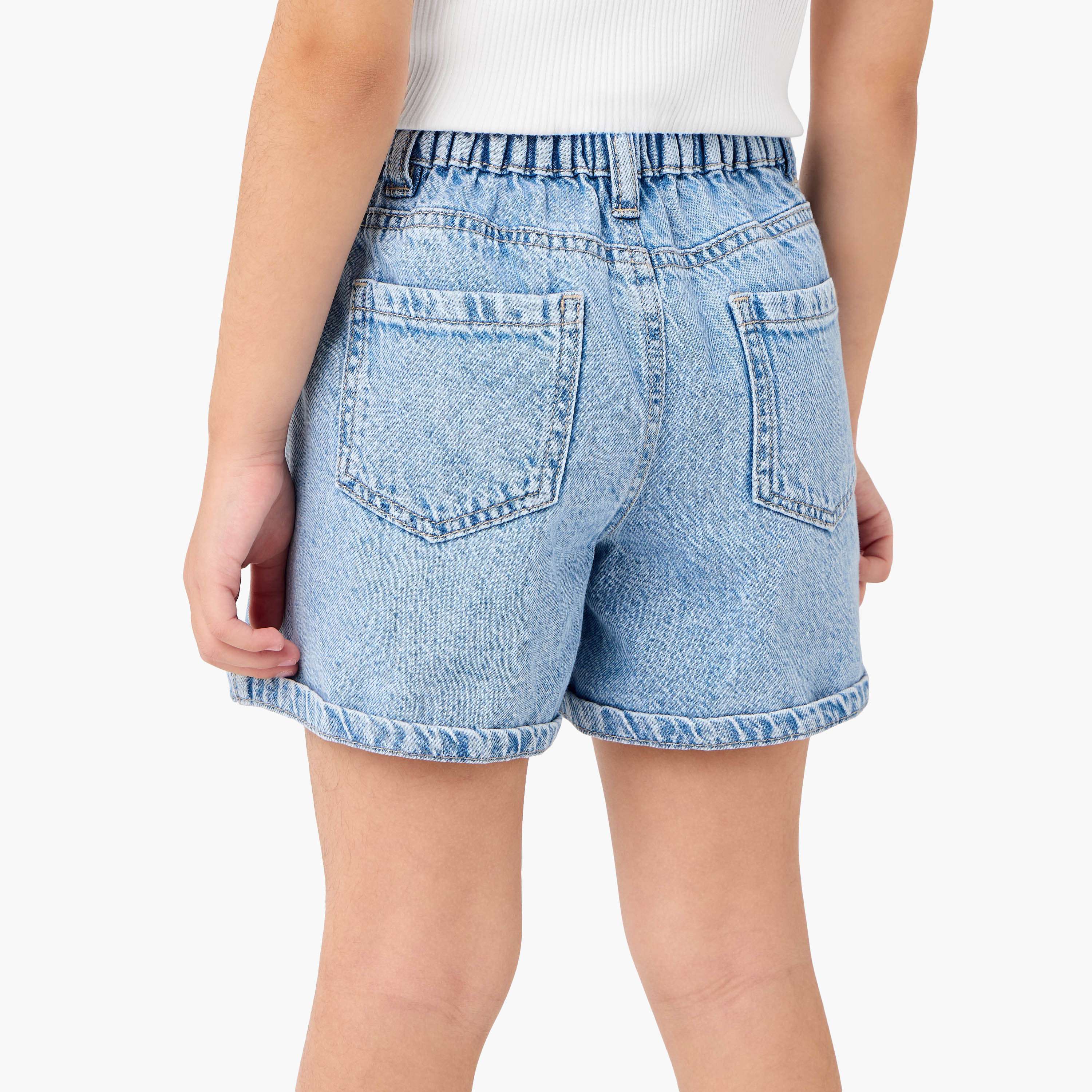 Juniors Girls' Denim Shorts-girls-clothing-bottoms-shorts-image-3