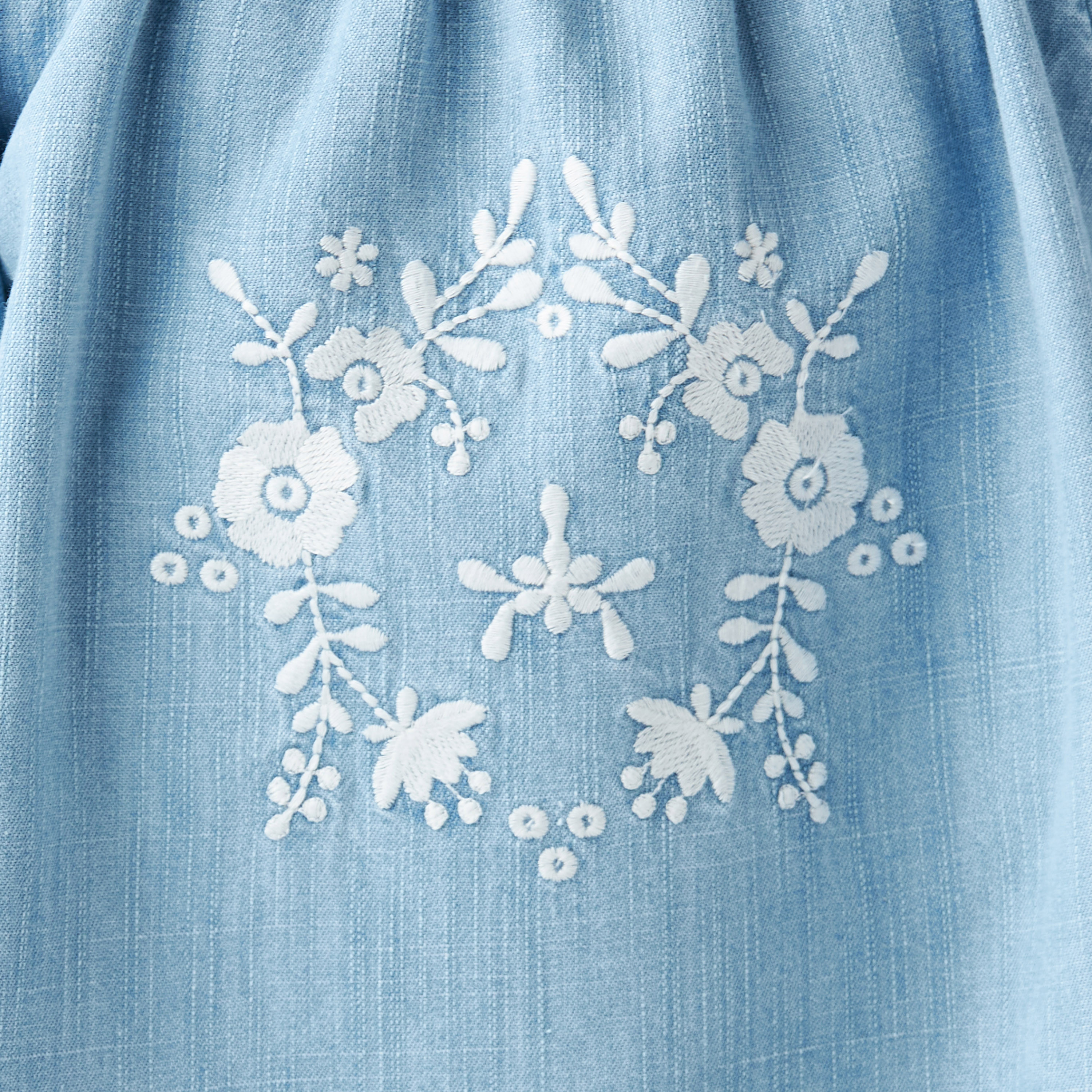 بلوزة مطرزة بكشكش وأكمام بالون من إليجو-baby-girls-clothing-blousesandshirts-image-1