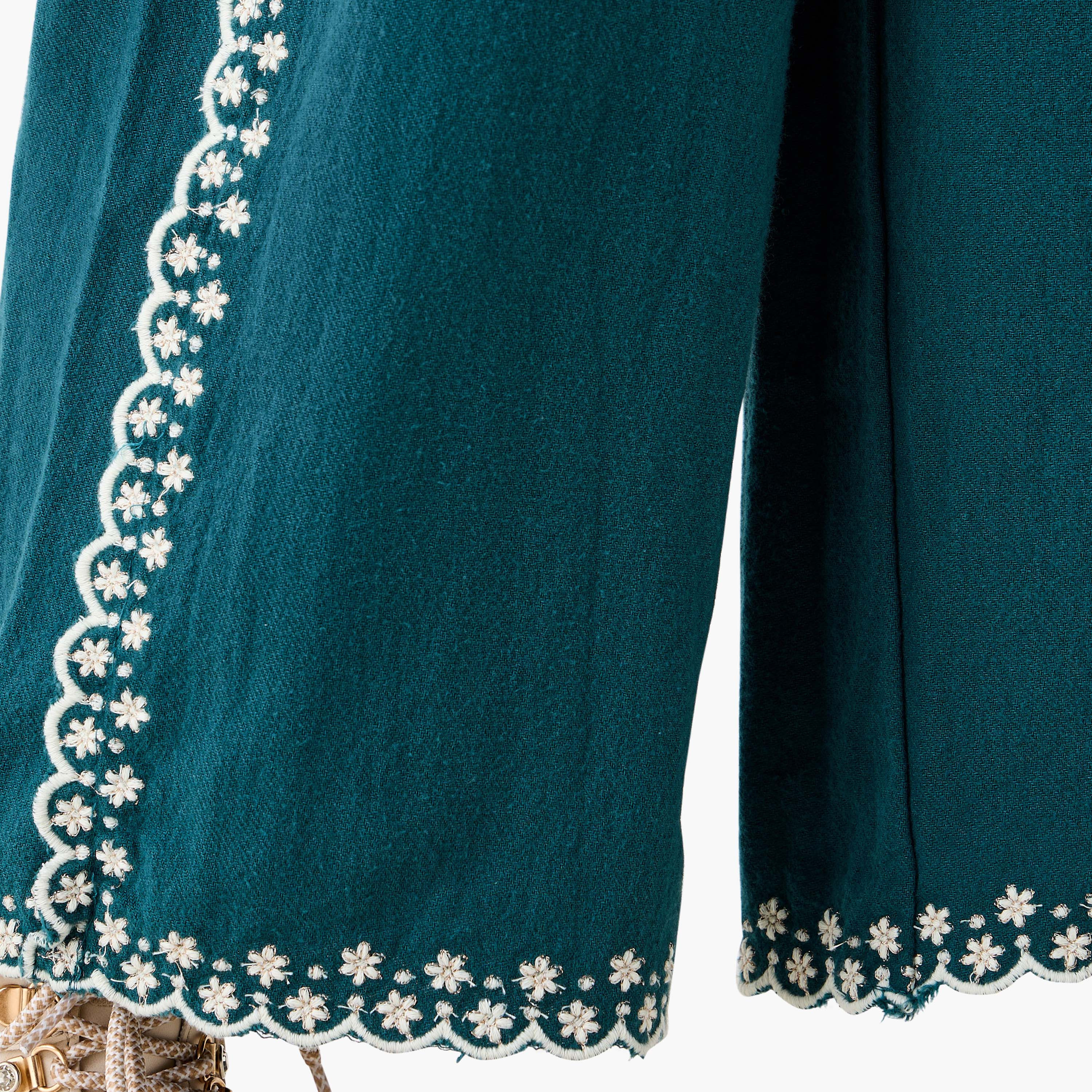 Eligo Girls Trousers with Embroidery - Cotton - Elasticated - Relaxed-baby-girls-clothing-bottoms-trousers-image-5