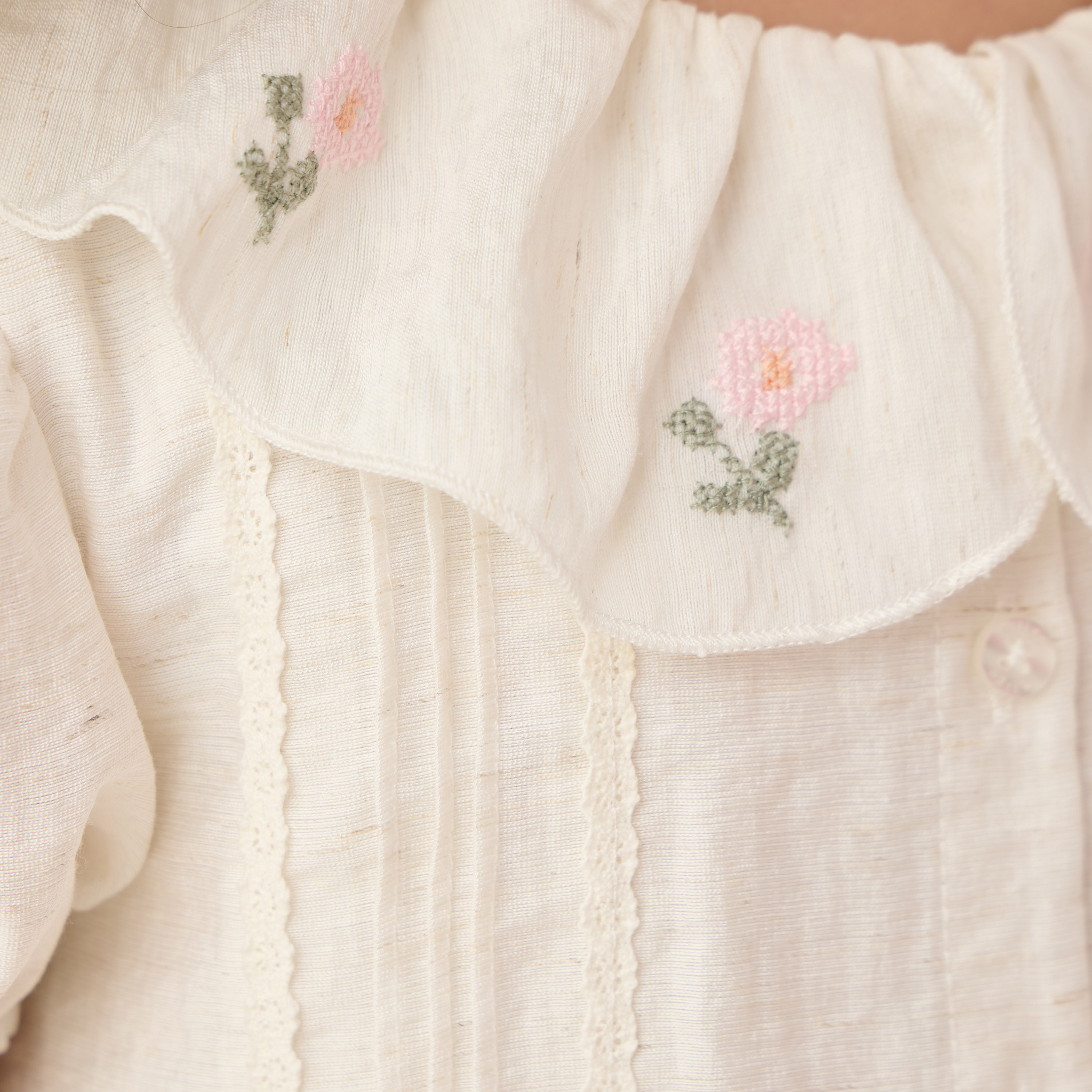 Eligo Floral Embroidered Dress with Puff Sleeves-girls-clothing-dressesandjumpsuits-image-5