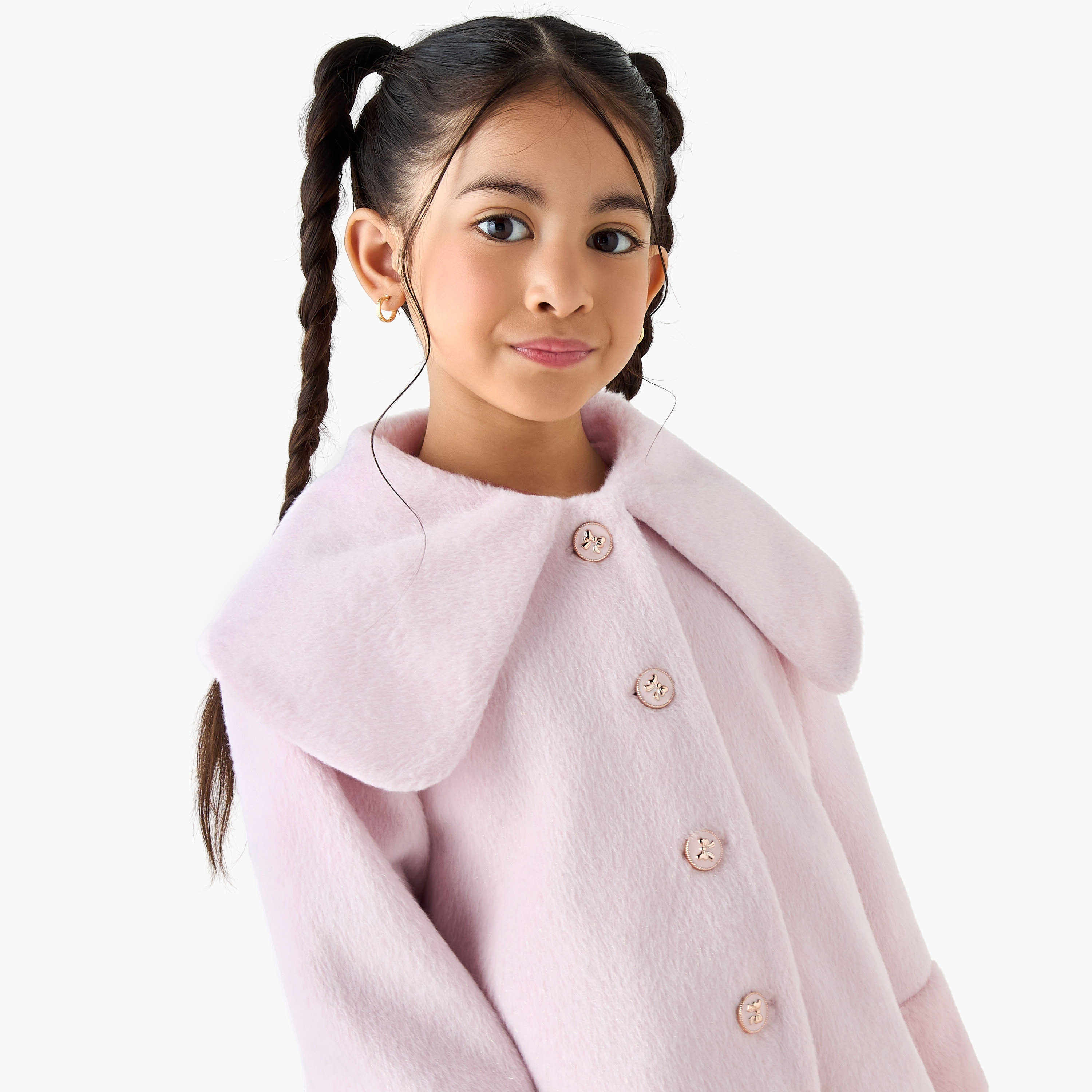 Eligo Solid Peter Pan Collar Coat with Long Sleeves-baby-girls-clothing-jacketsandcoats-image-4
