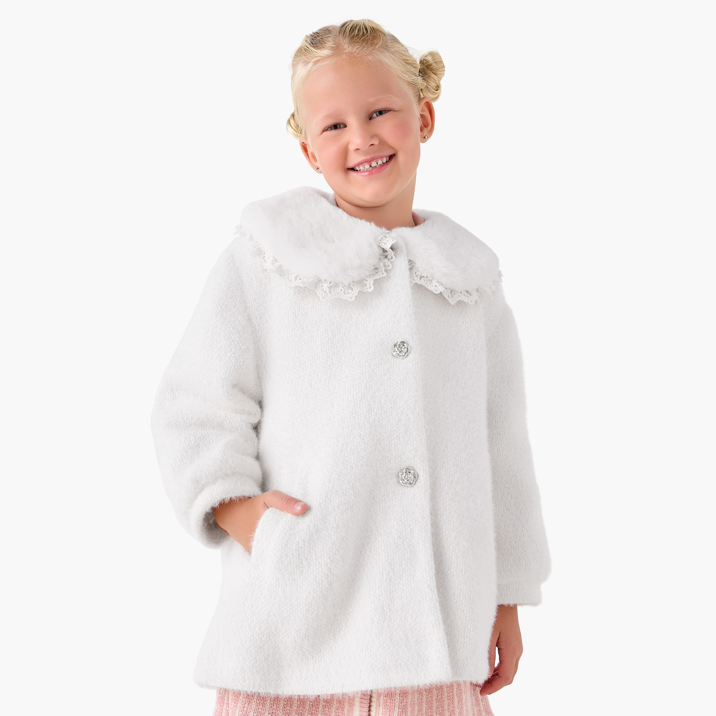 جاكيت ثقيل بأكمام طويلة وأزرار من إليجو-baby-girls-clothing-jacketsandcoats-image-5