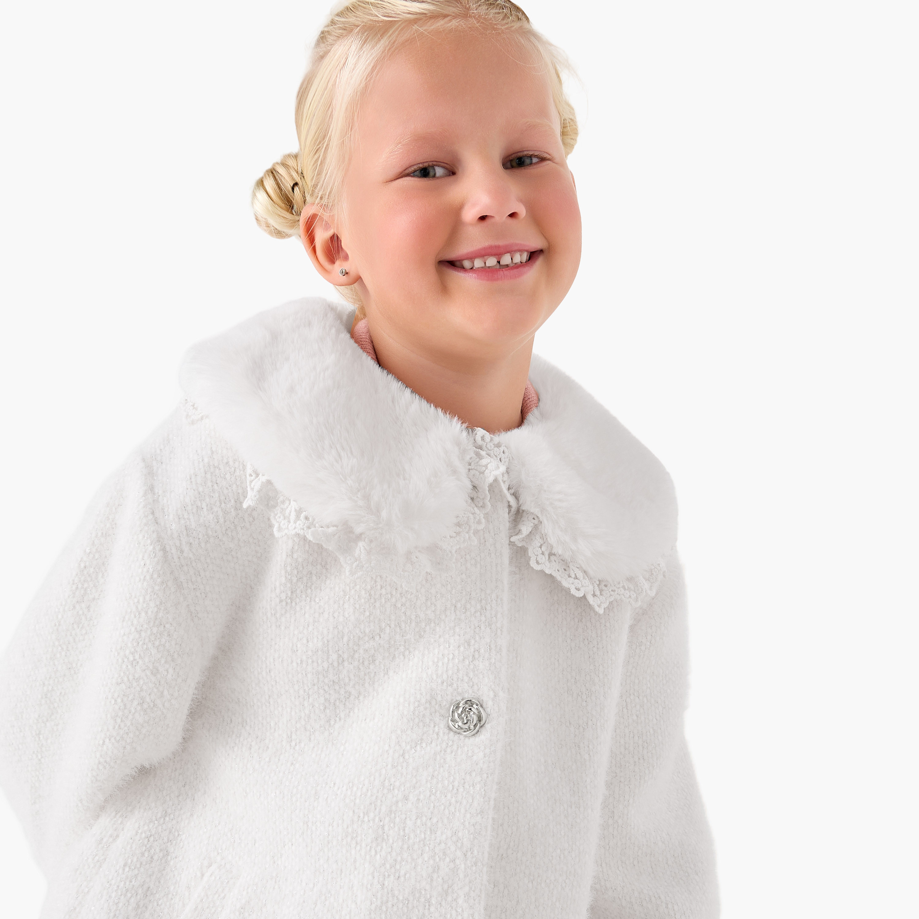 جاكيت ثقيل بأكمام طويلة وأزرار من إليجو-baby-girls-clothing-jacketsandcoats-image-2