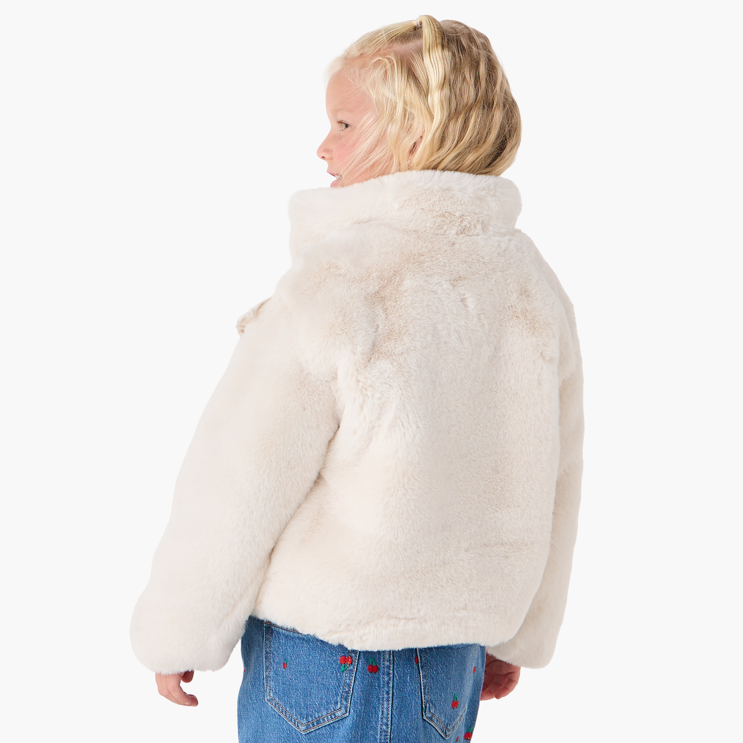 Eligo Floral Embroidered Plush Jacket with Long Sleeves-baby-girls-clothing-jacketsandcoats-image-3