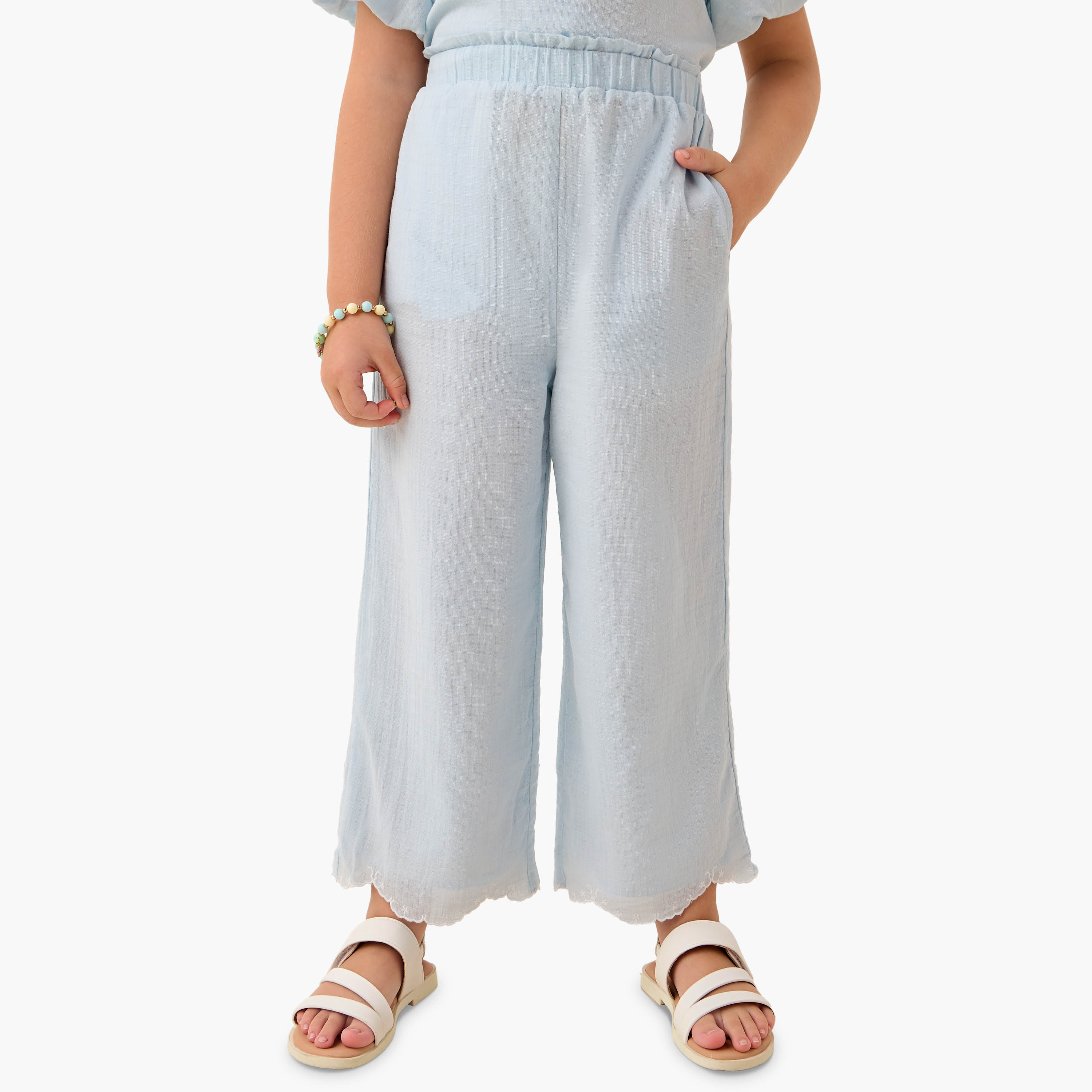 Eligo Embroidered Square Neck Top and Pants Set-baby-girls-clothing-setsandcoords-image-3