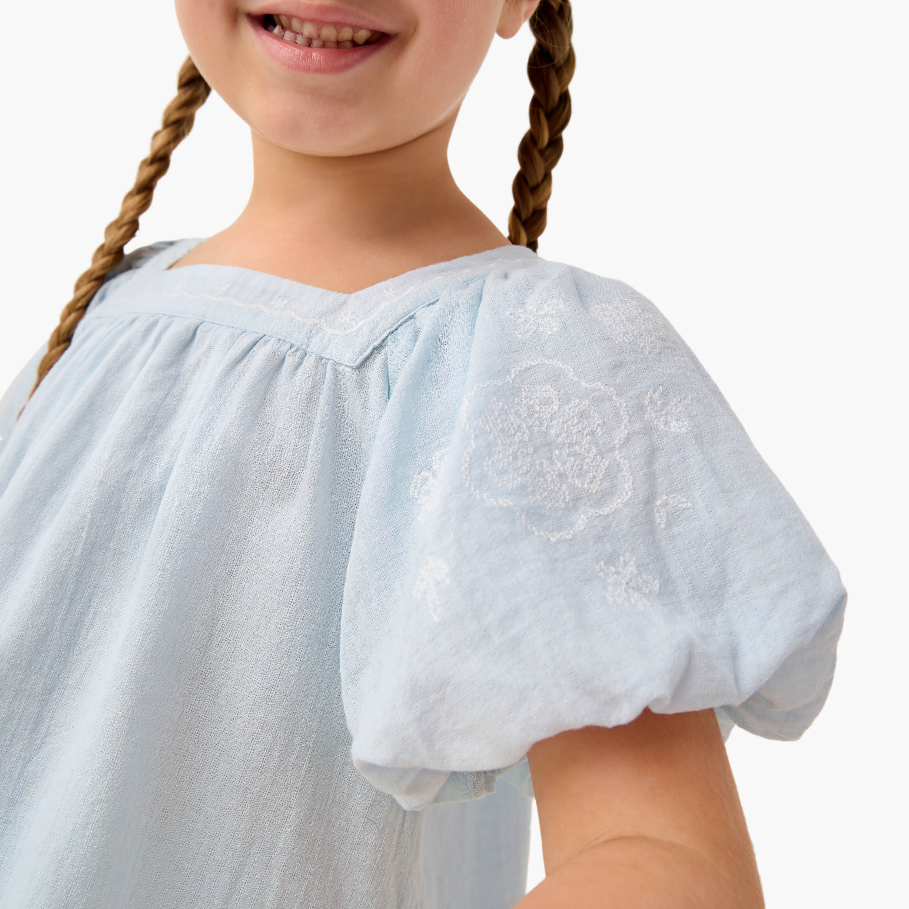 Eligo Embroidered Square Neck Top and Pants Set-baby-girls-clothing-setsandcoords-image-5